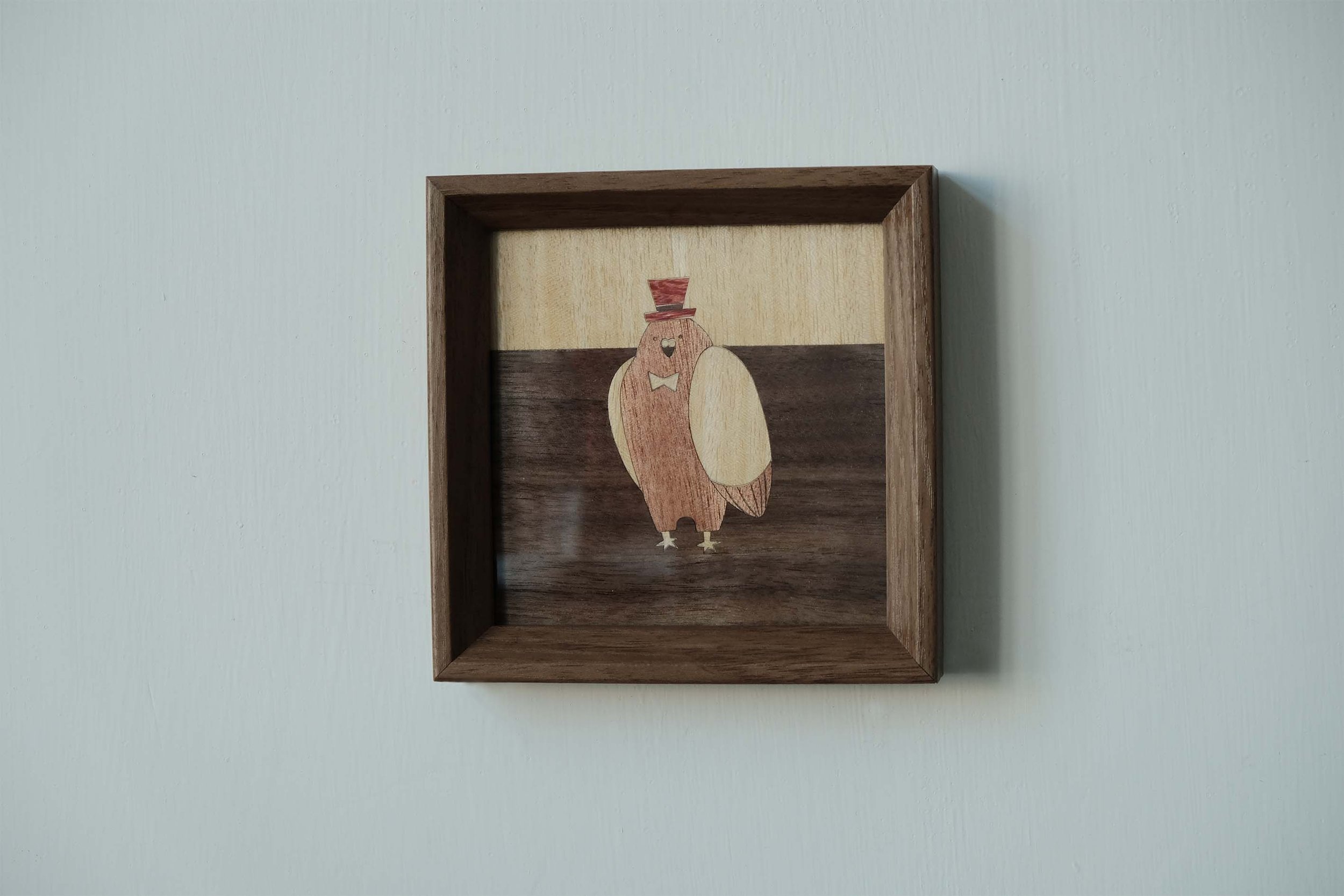 Pigeon Photo Frame | Handmade Wooden Spliced Photoframe