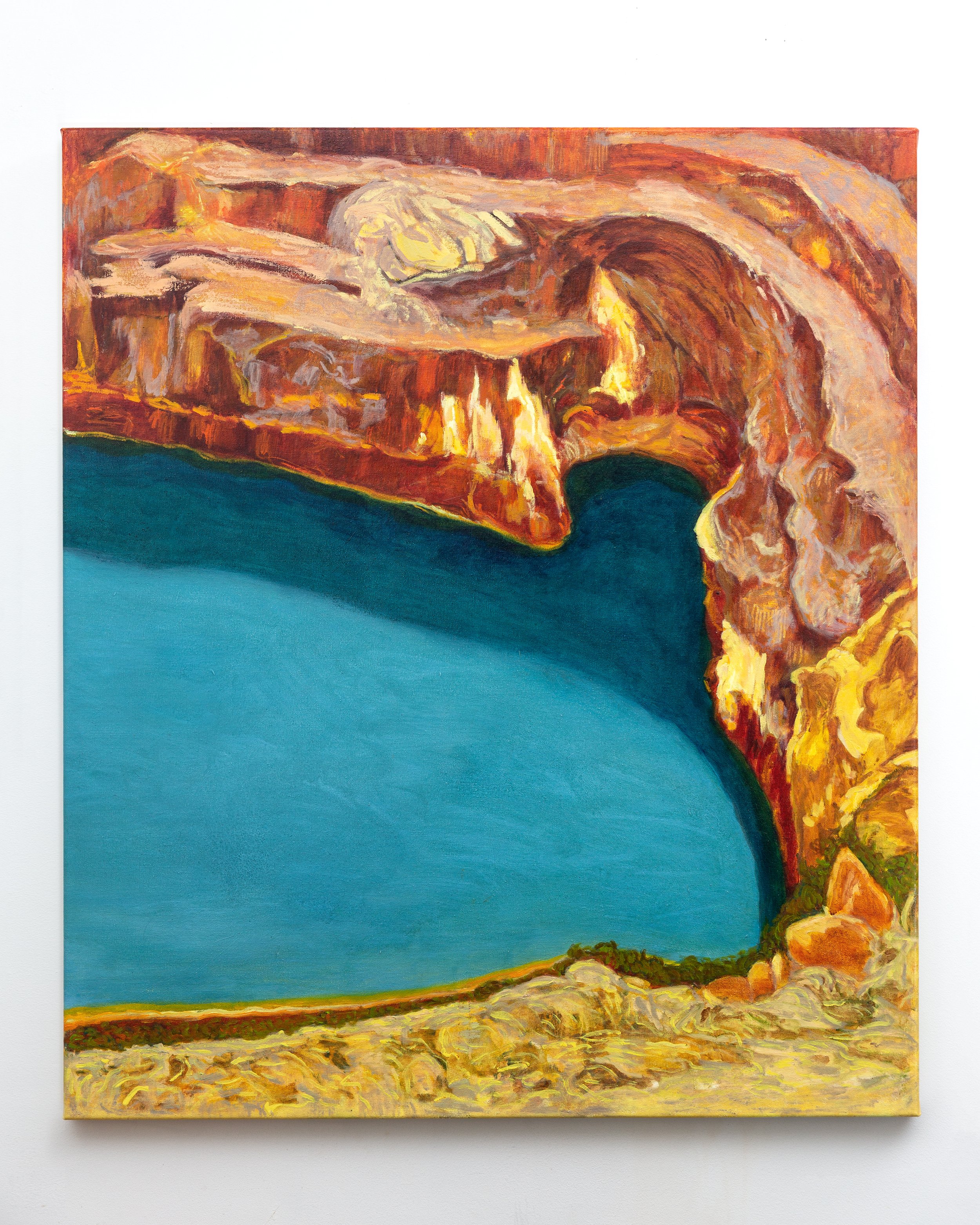 Iron Blow, 2024, Oil on canvas, 84 x 96cm