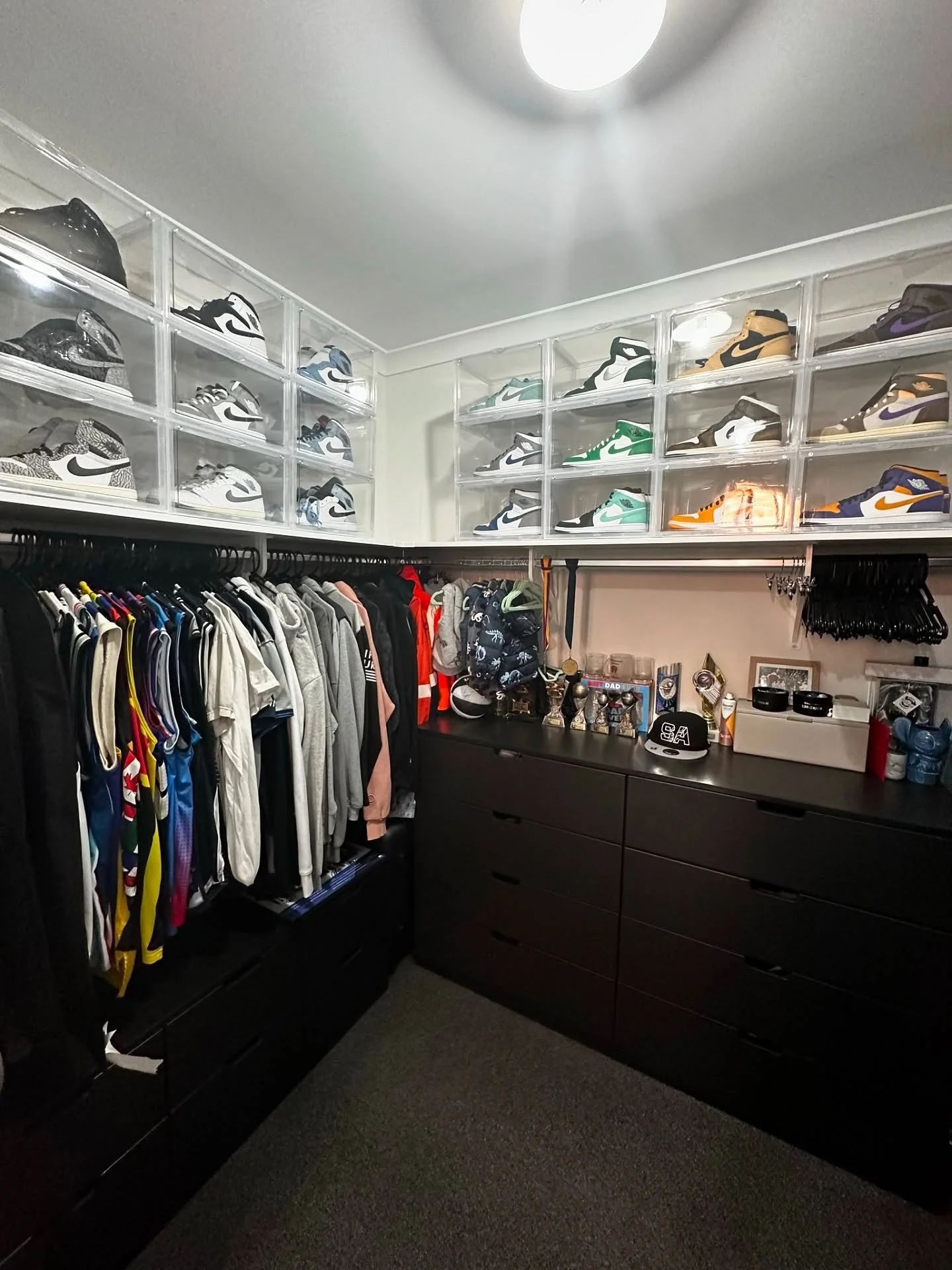 Look at all those Nikes! 🤩

We are OBSESSED with these shoe organisers and how much they elevated this space in particular. 

Whether you&rsquo;re looking to have your favourite items on show or hidden away nicely, we have plenty of storage solution