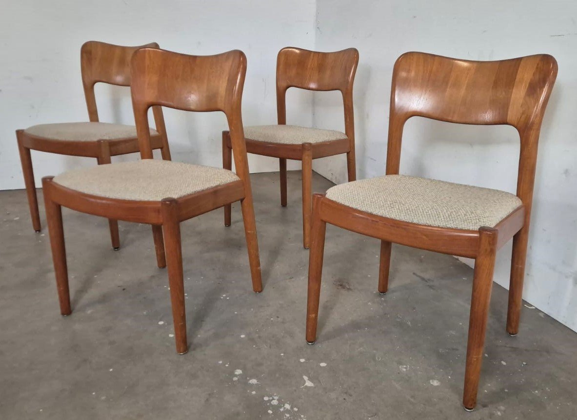 Niels Koefoed teak dining chairs