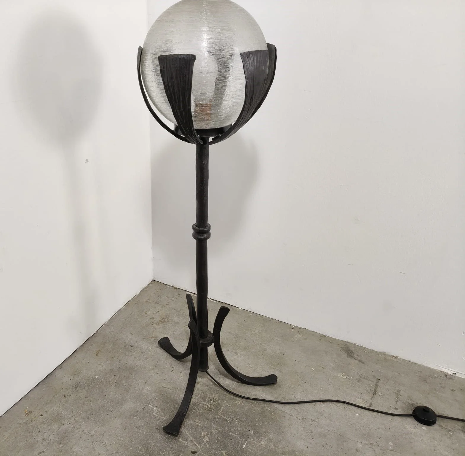 Brutalist design floor lamp