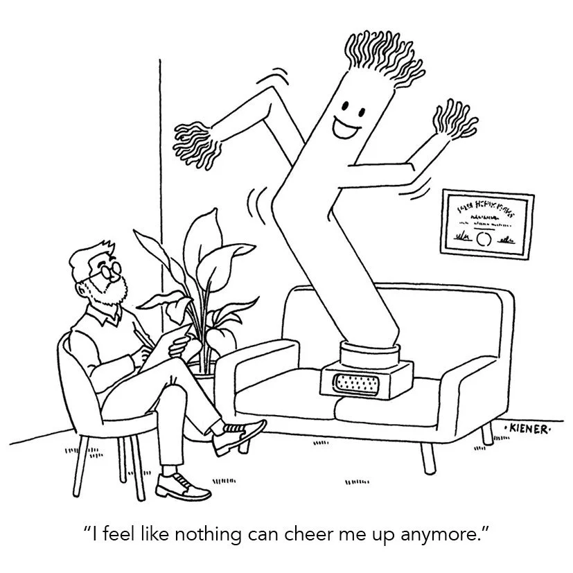 poor little wacky inflatable tubeman... 

#DailyDoodle #IllustrationArt #InstaCartoon #TherapyHumor #MentalHealth