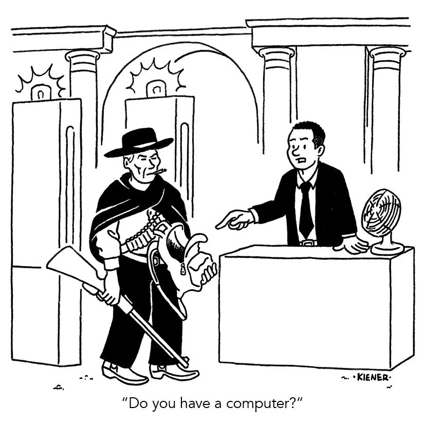 they installed a metal detector since my last cartoon about the security check in the public library. since most of the visitors actually do have a computer it actually doesn't really change a lot.

#repost #CartoonArt #BlackAndWhiteArt #LineDrawing 