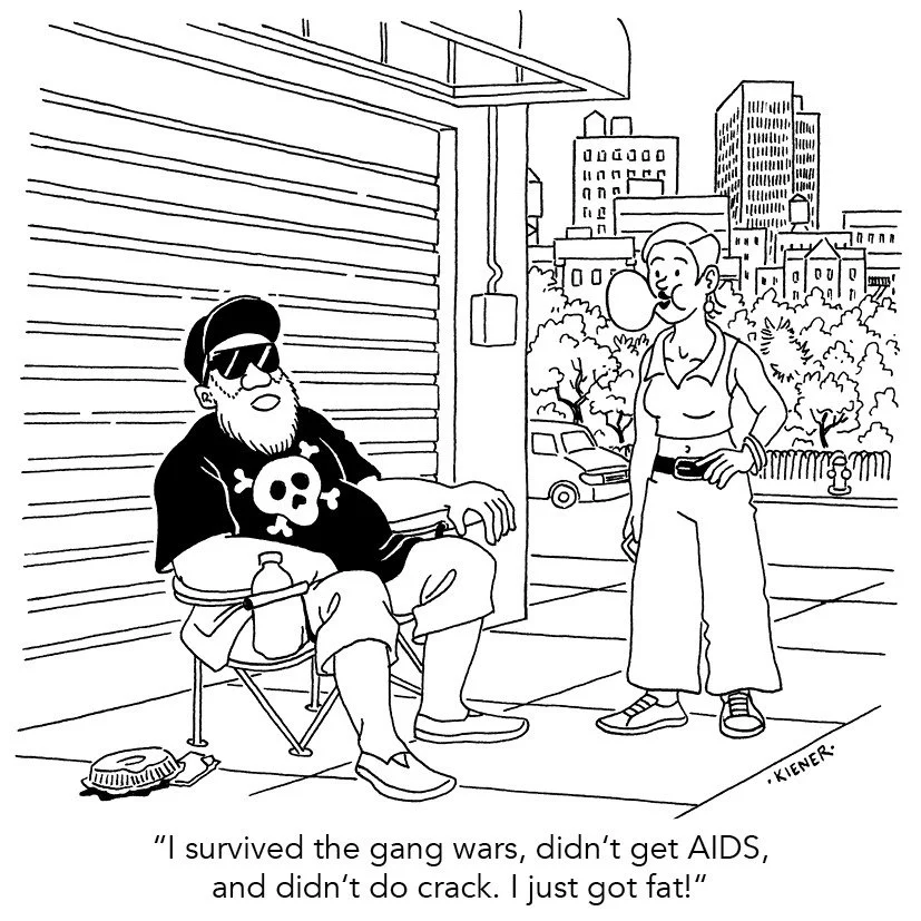 there are always interesting (and funny) encounters when you walk through the lower east side of manhattan. 😉

#cartoon #newyork #streetlife #encounter #inkonpaper #webcomics #originalgansta