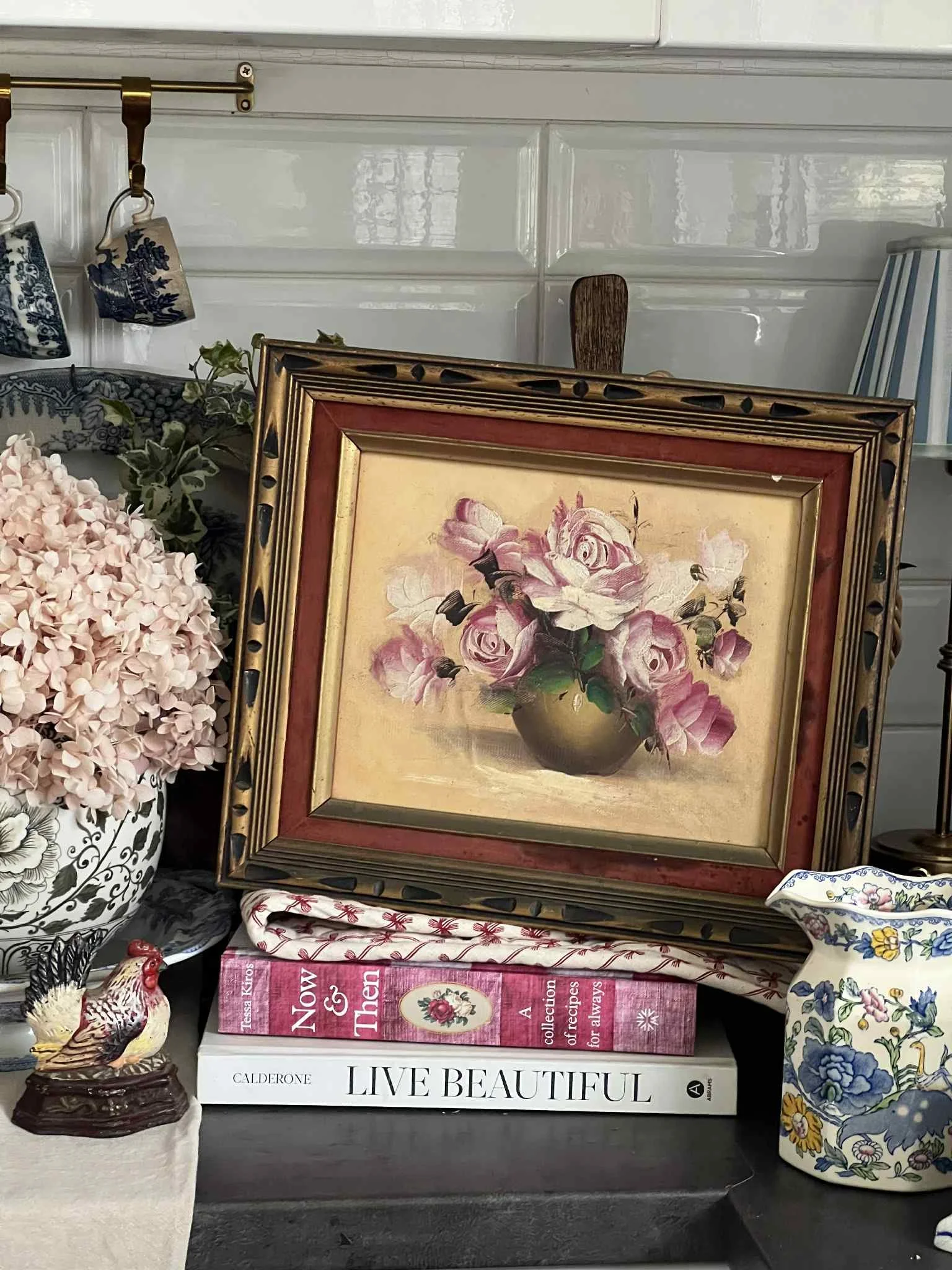 Vintage Floral Oil Painting