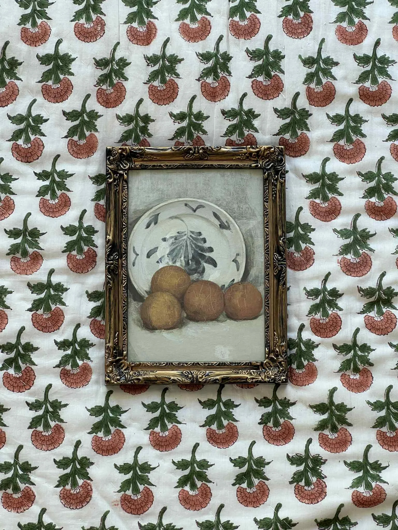 'Vintage Oranges' framed print