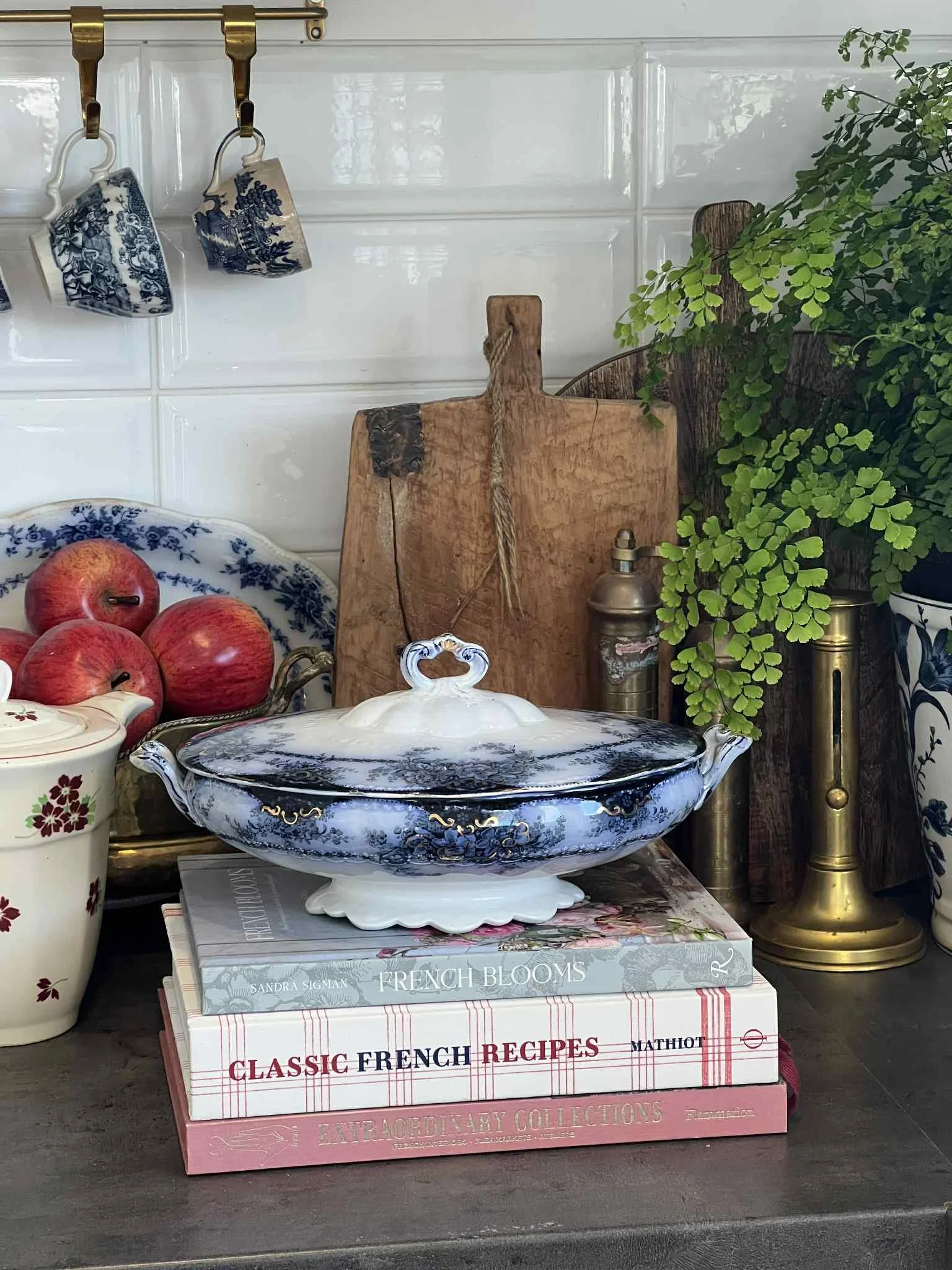 Vintage Blue and White Tureen