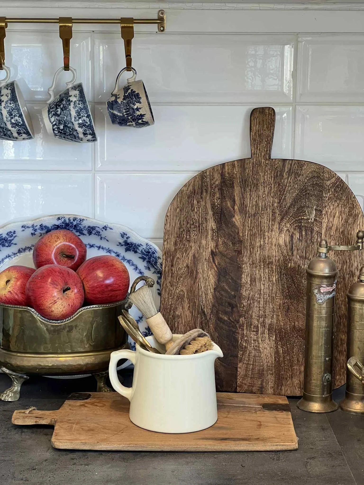 Vintage Milk Pourer / Utensil Holder