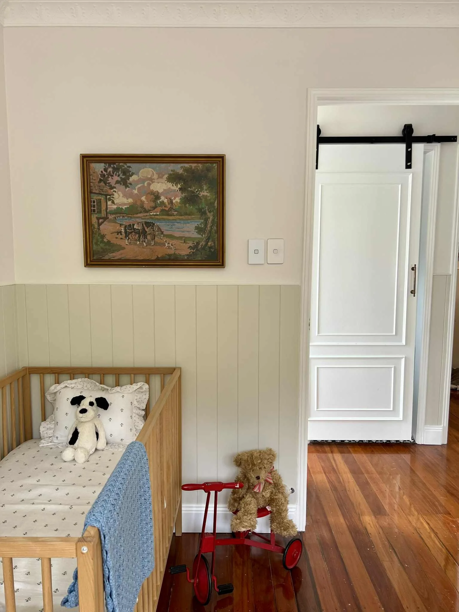 Large Vintage Framed Tapestry