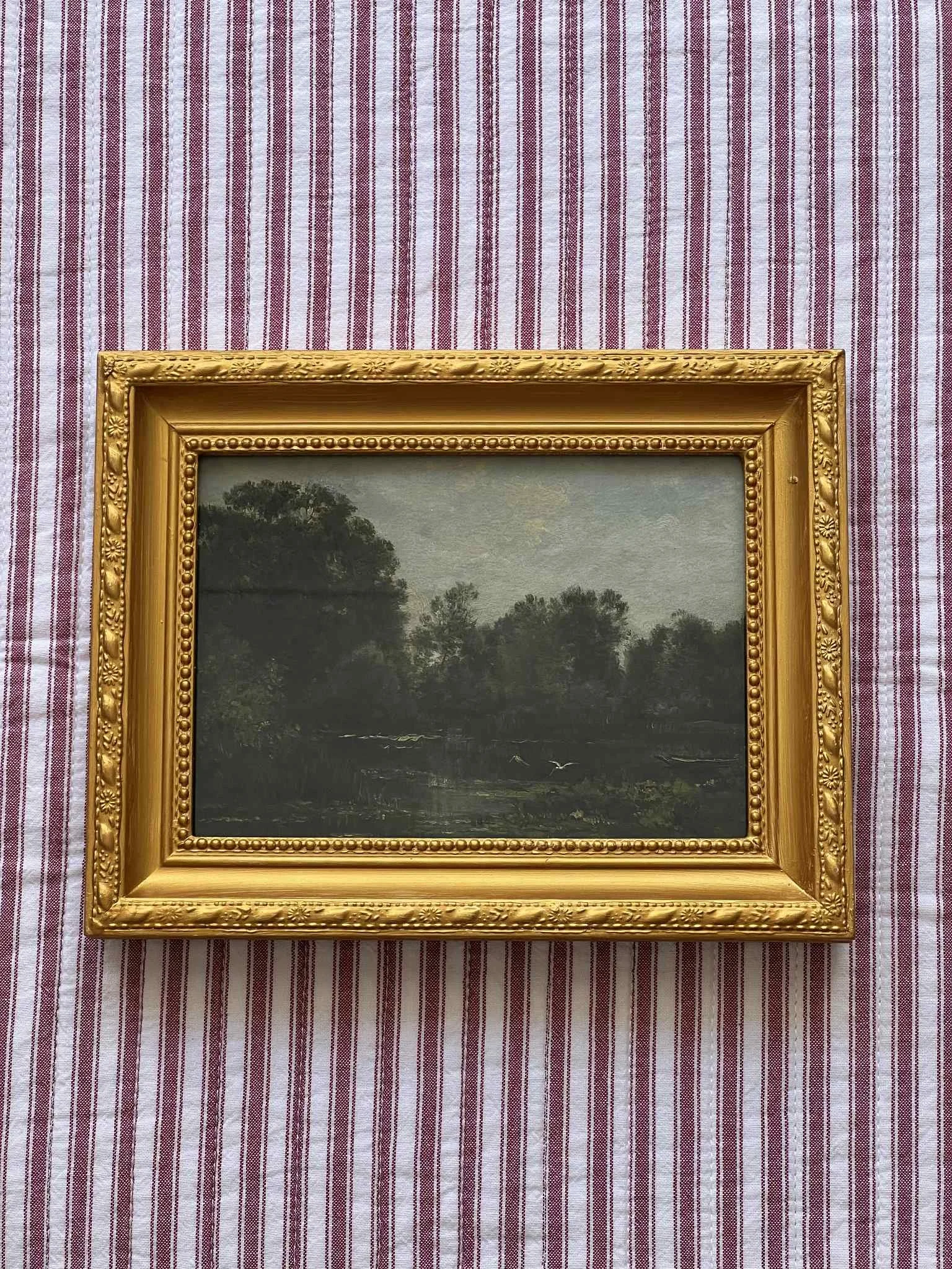 'Moody Lake' framed print