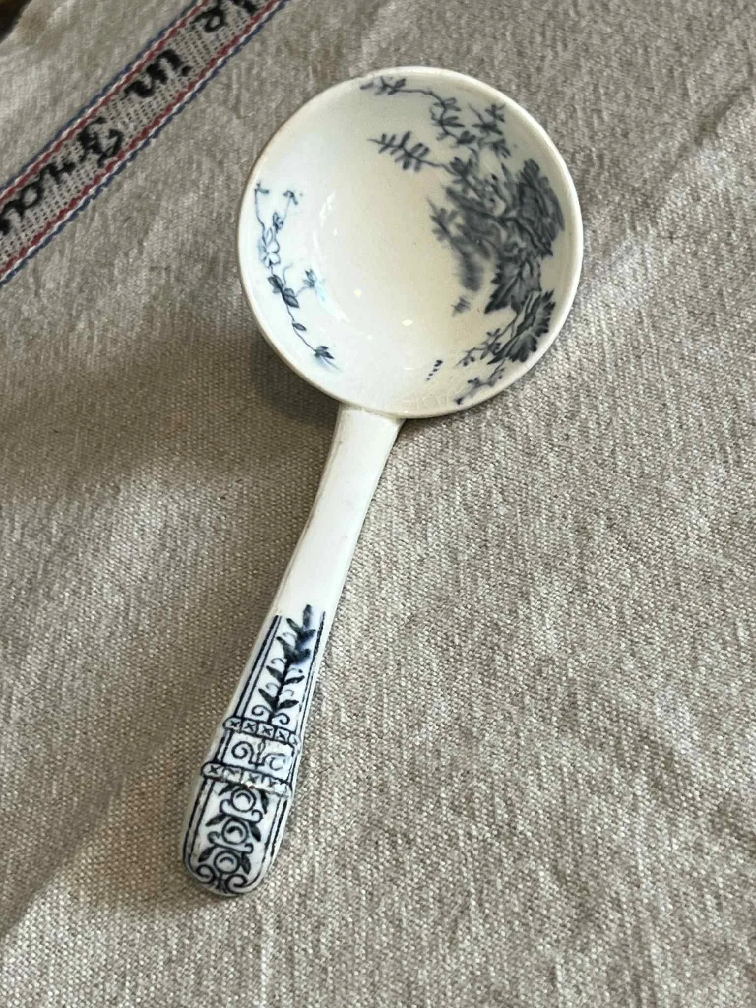 Antique Ceramic Ladle