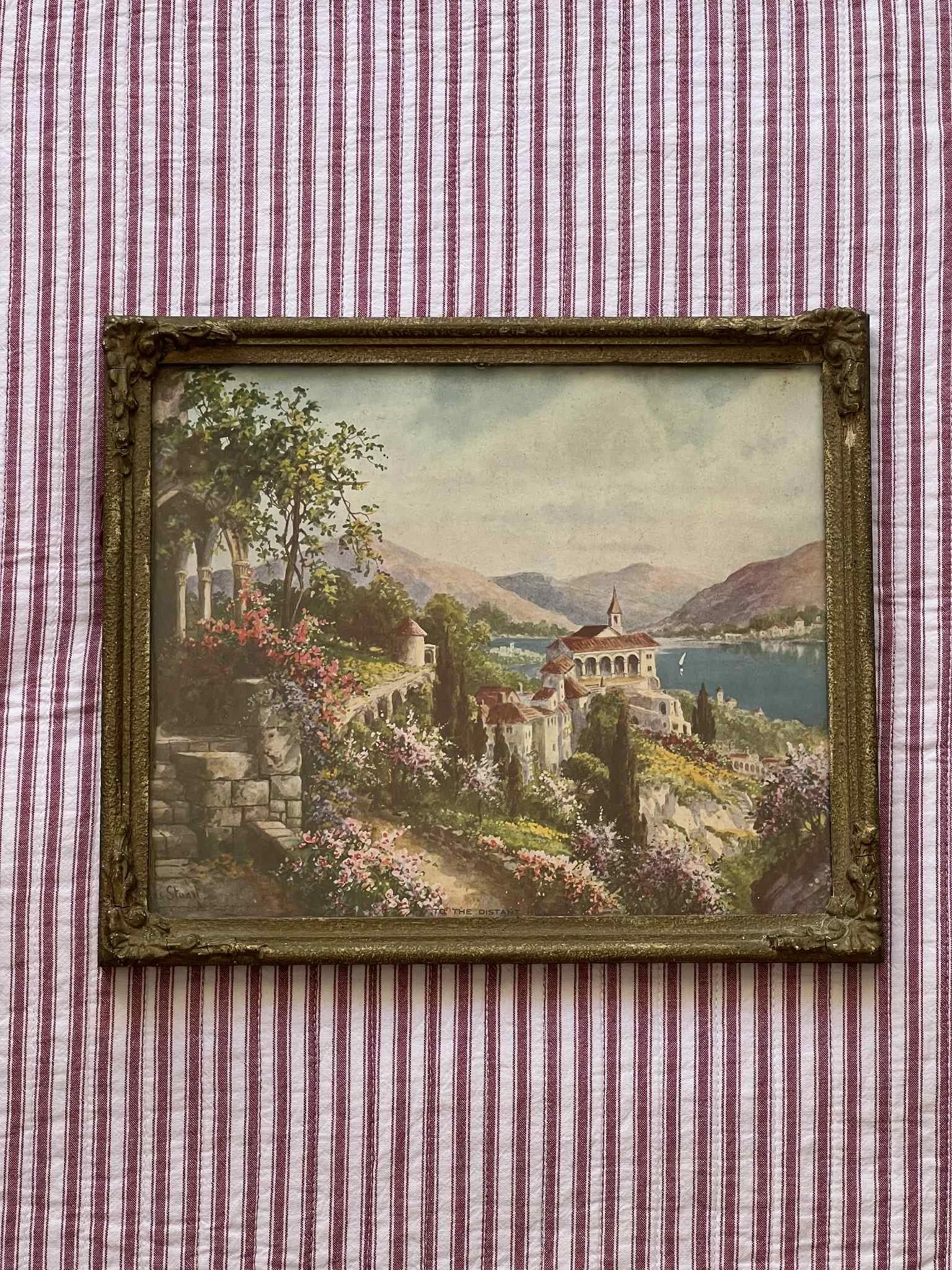'Fairytale Castle' Vintage Framed Print