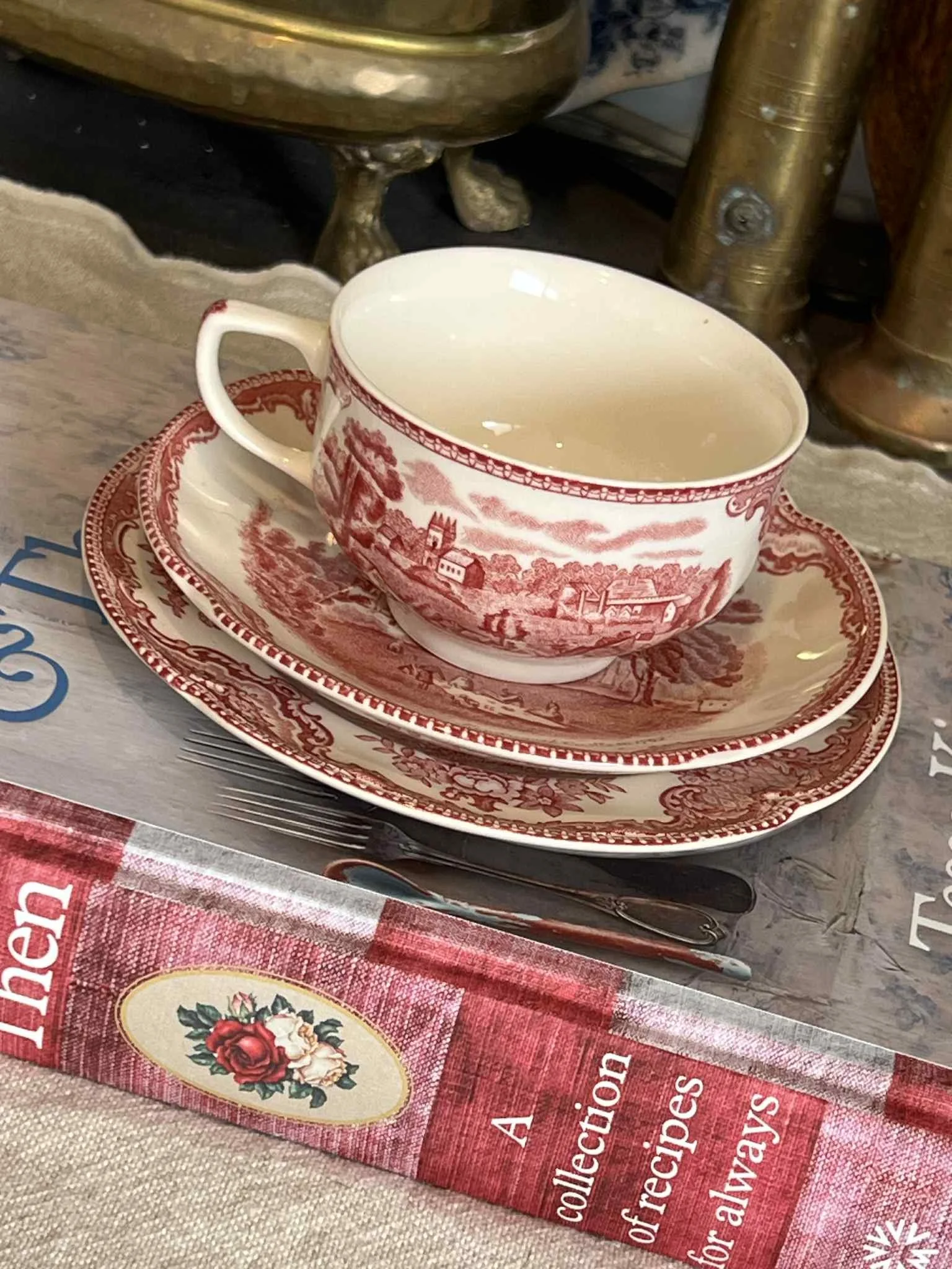 Pink and Cream Tea Set