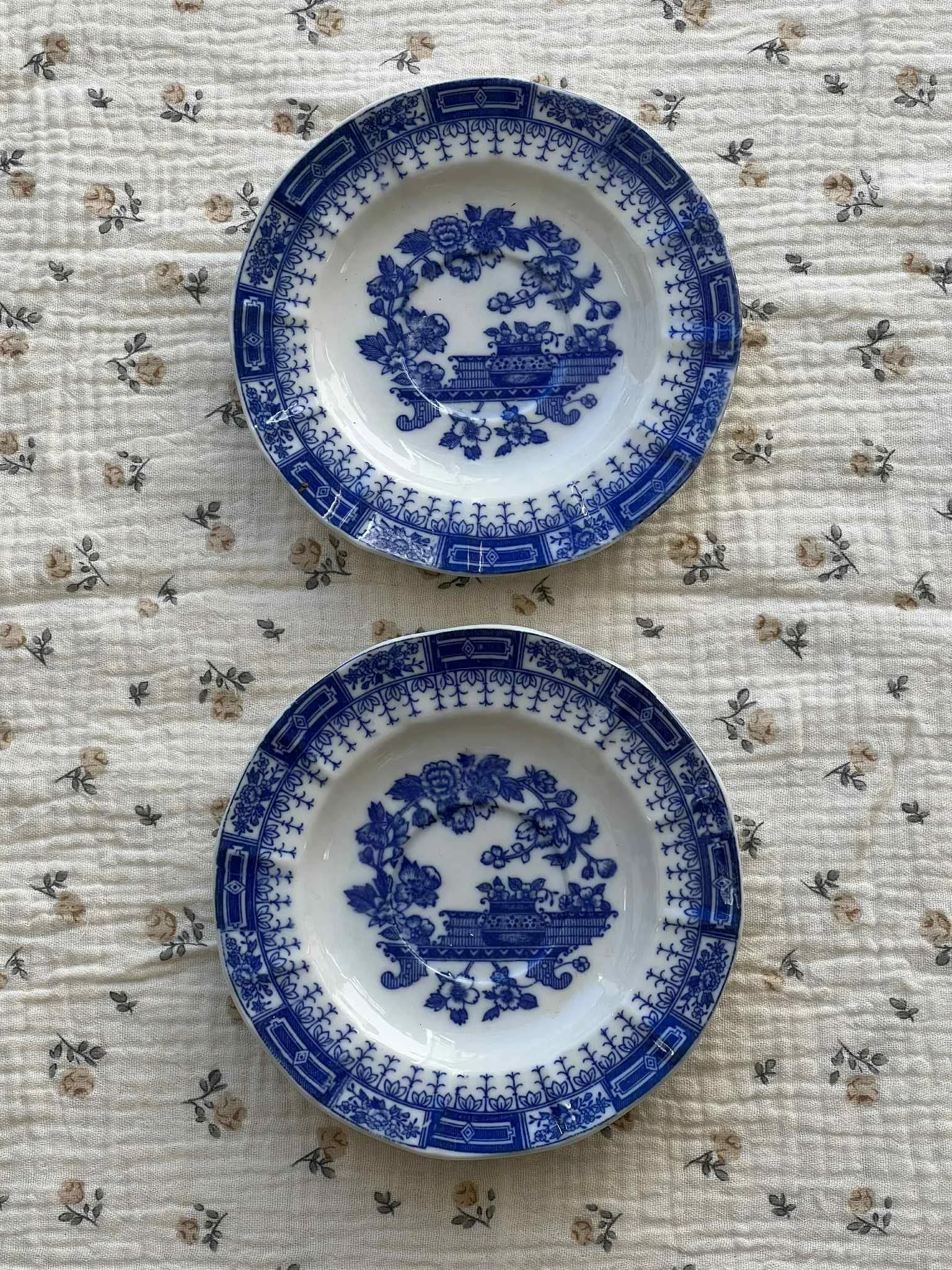 Vintage Blue and White Saucer