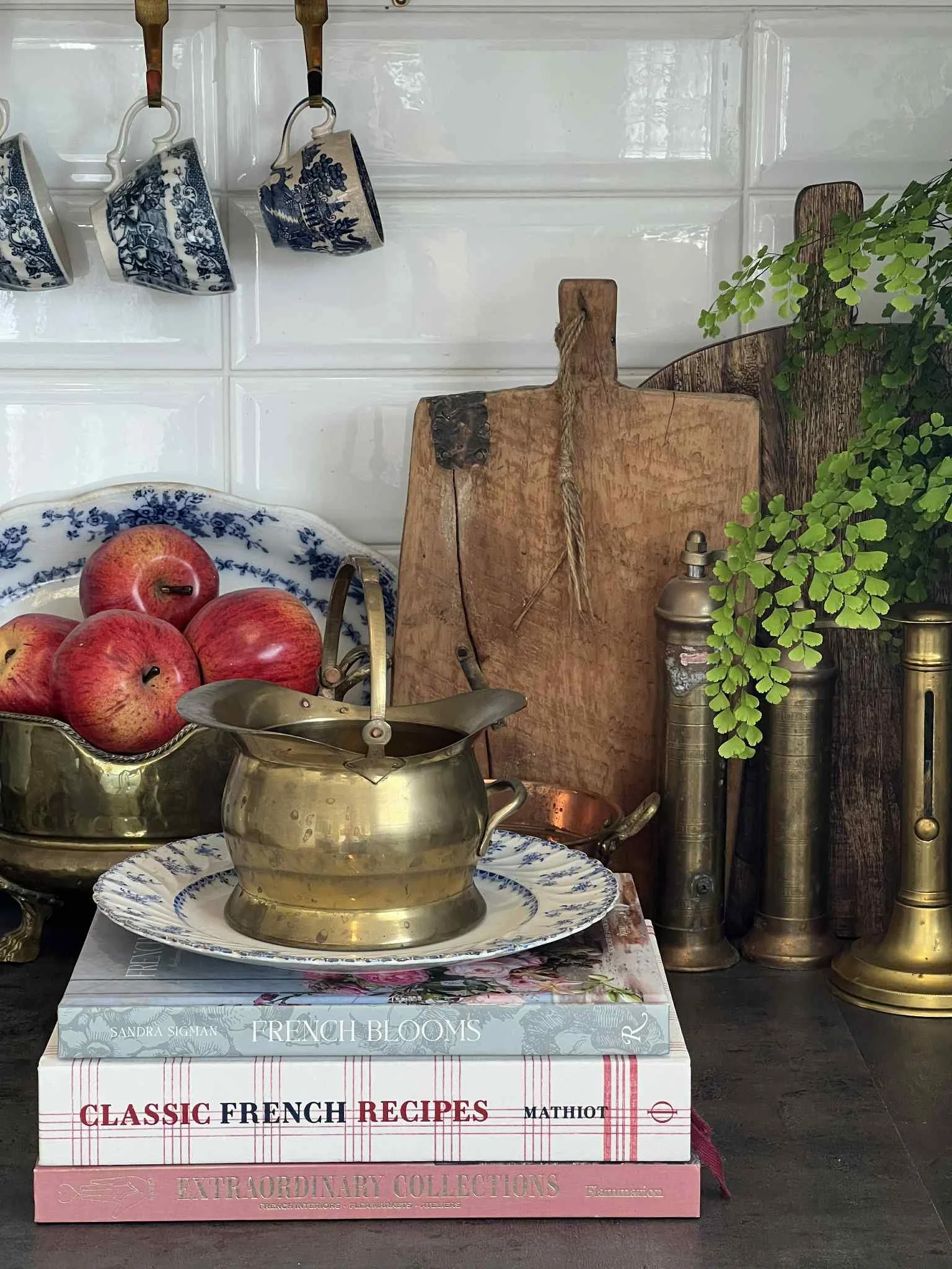 Vintage Brass Pot with Handle