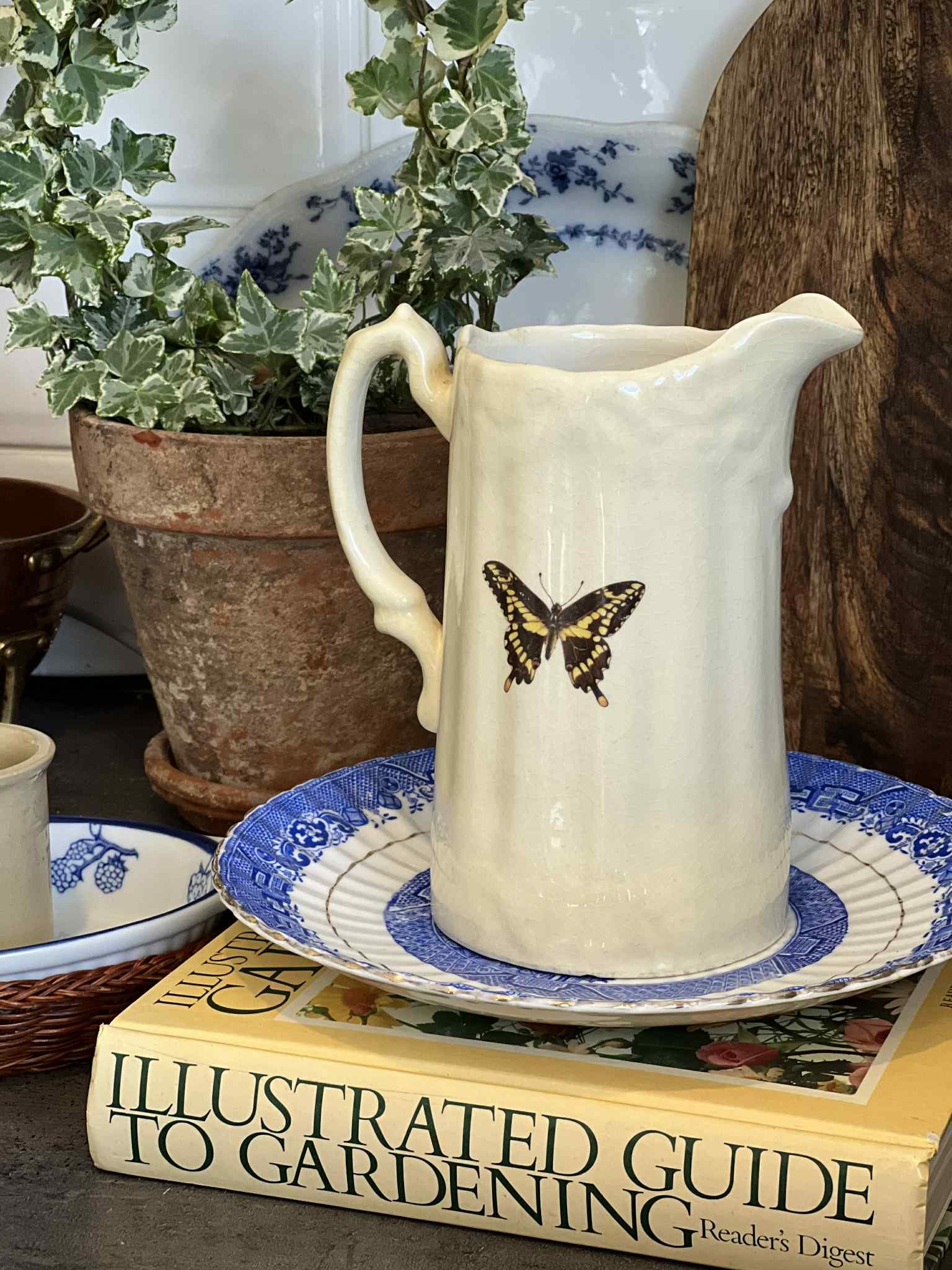 Vintage Butterfly Pitcher — OLIVE HOME INTERIORS