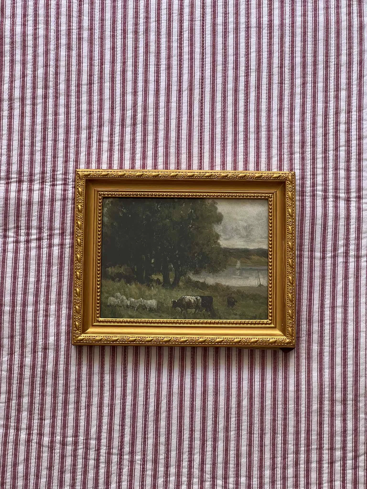 'Grazing Cows' framed print