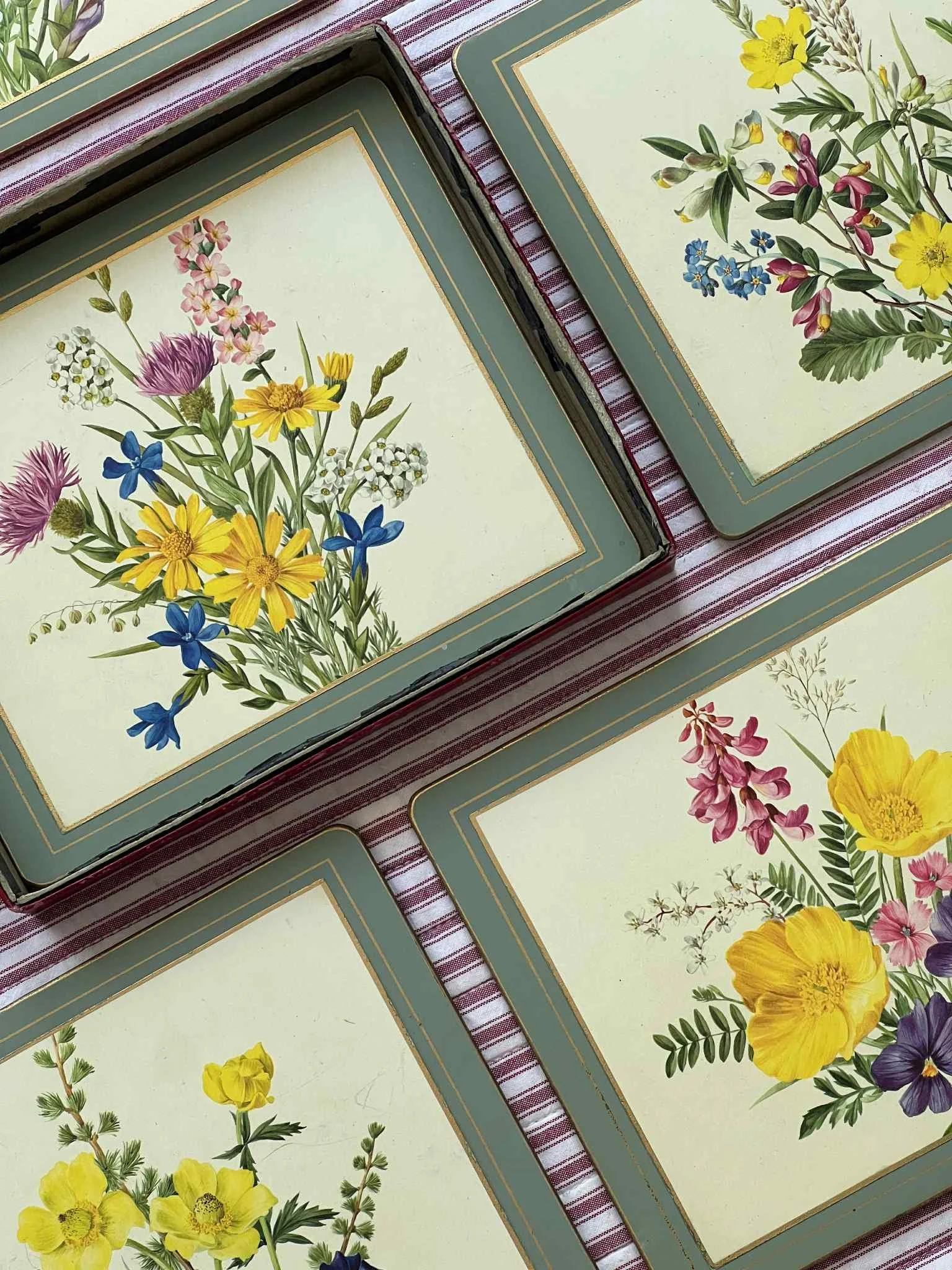 Vintage English Floral Placemats