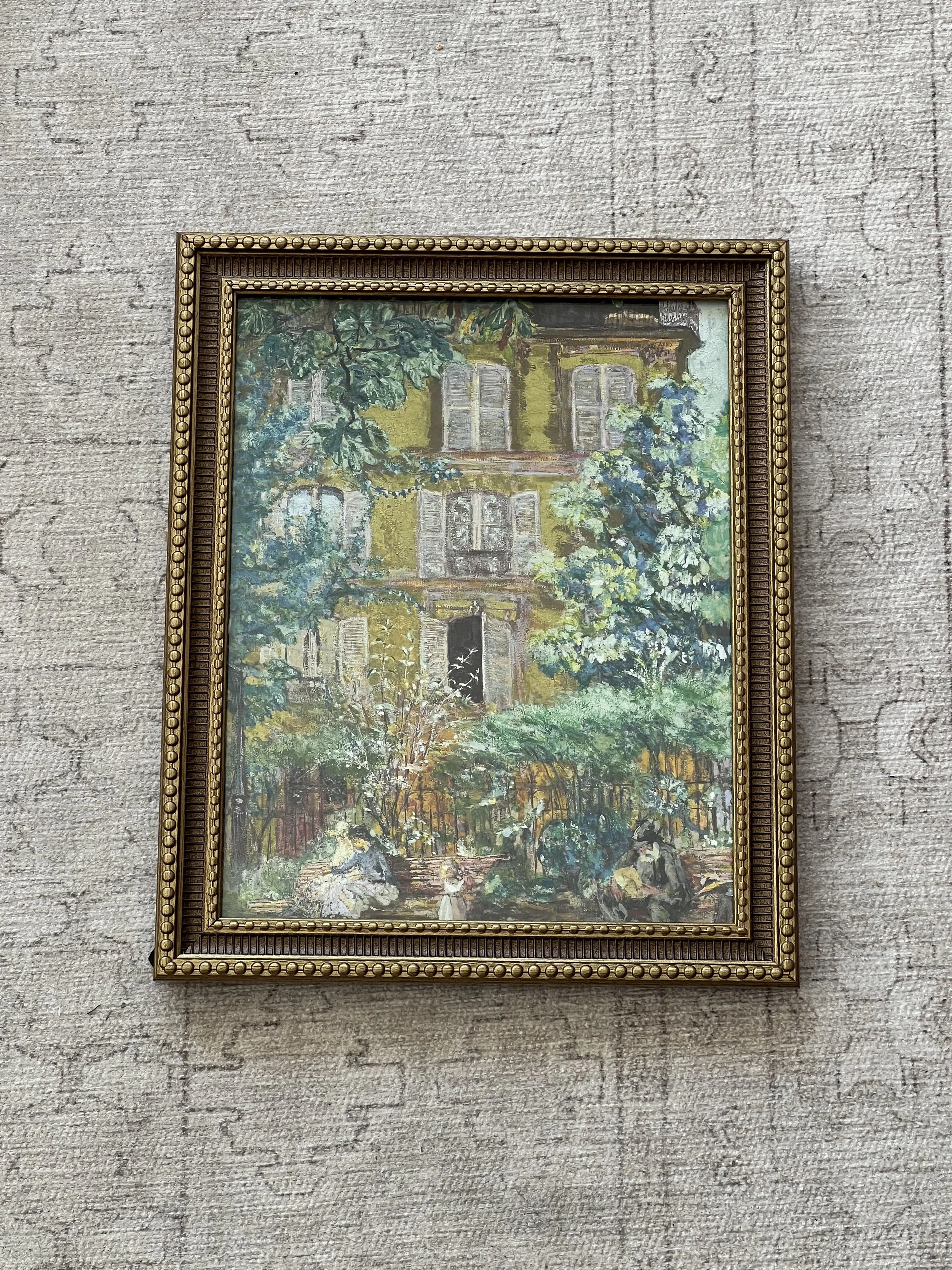 ‘Colourful Cottage’ framed print