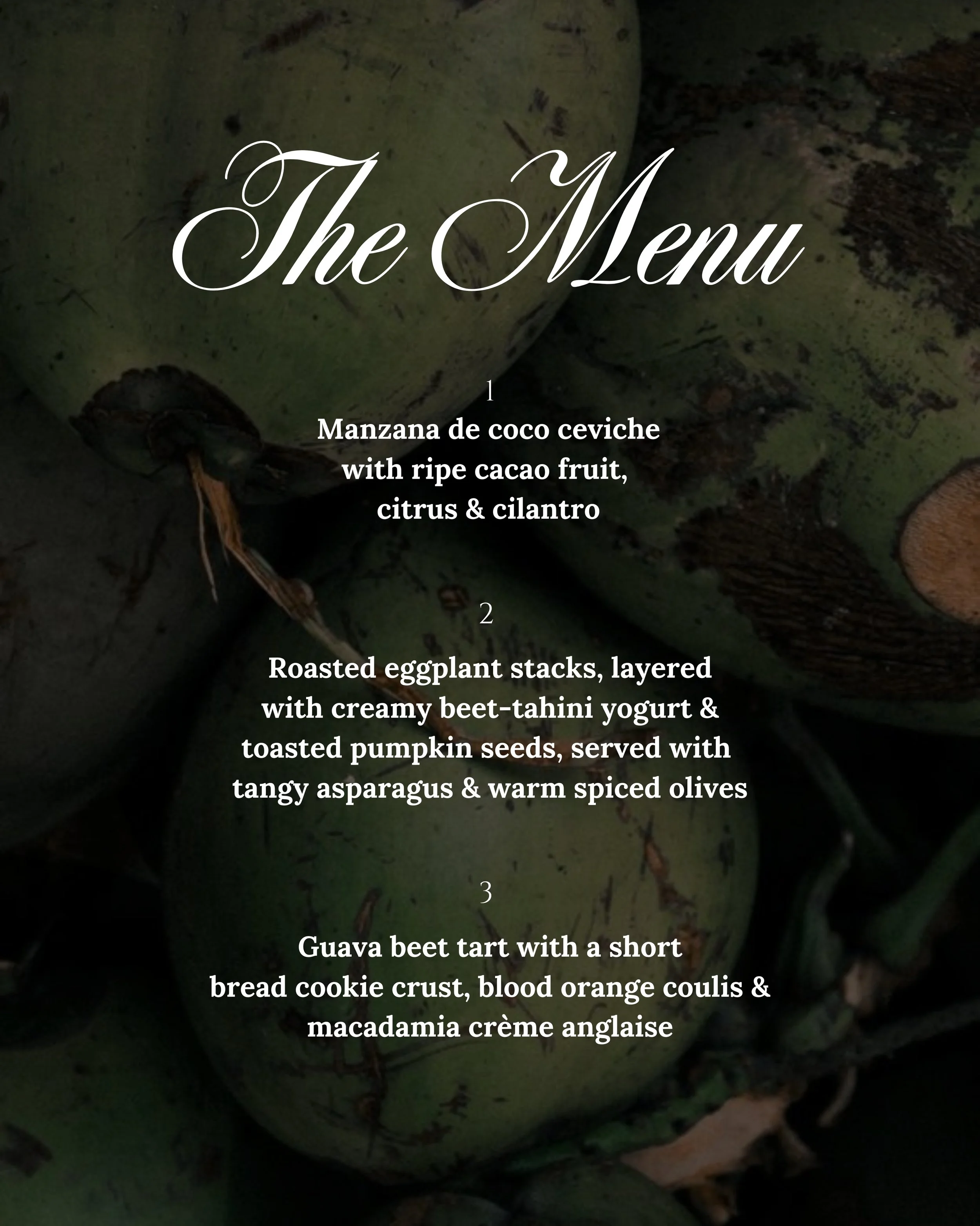 Vegan 3 Course Dinner with Chef Paul Harvey - April 3