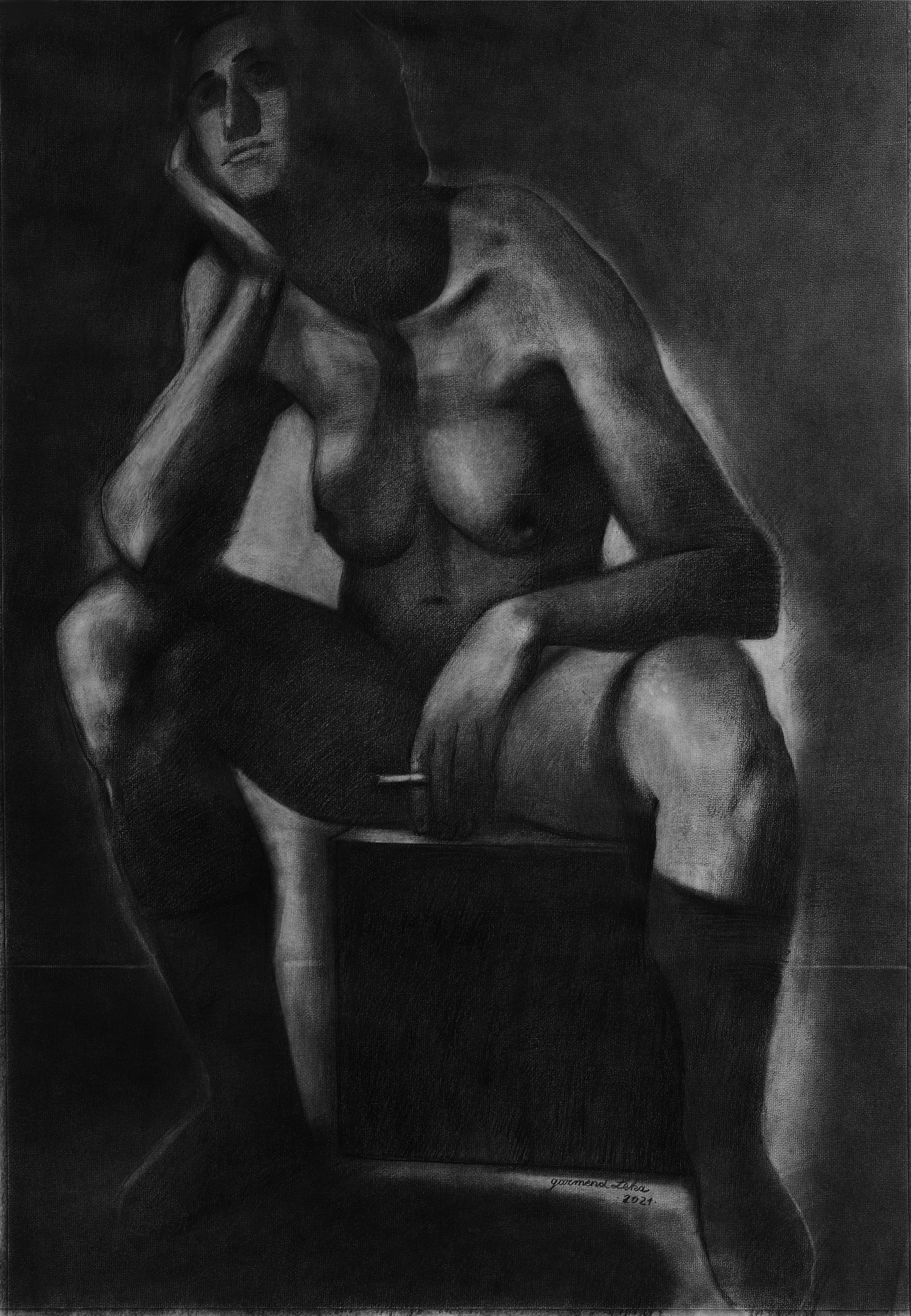 Pencil on paper 70 x 100 cm