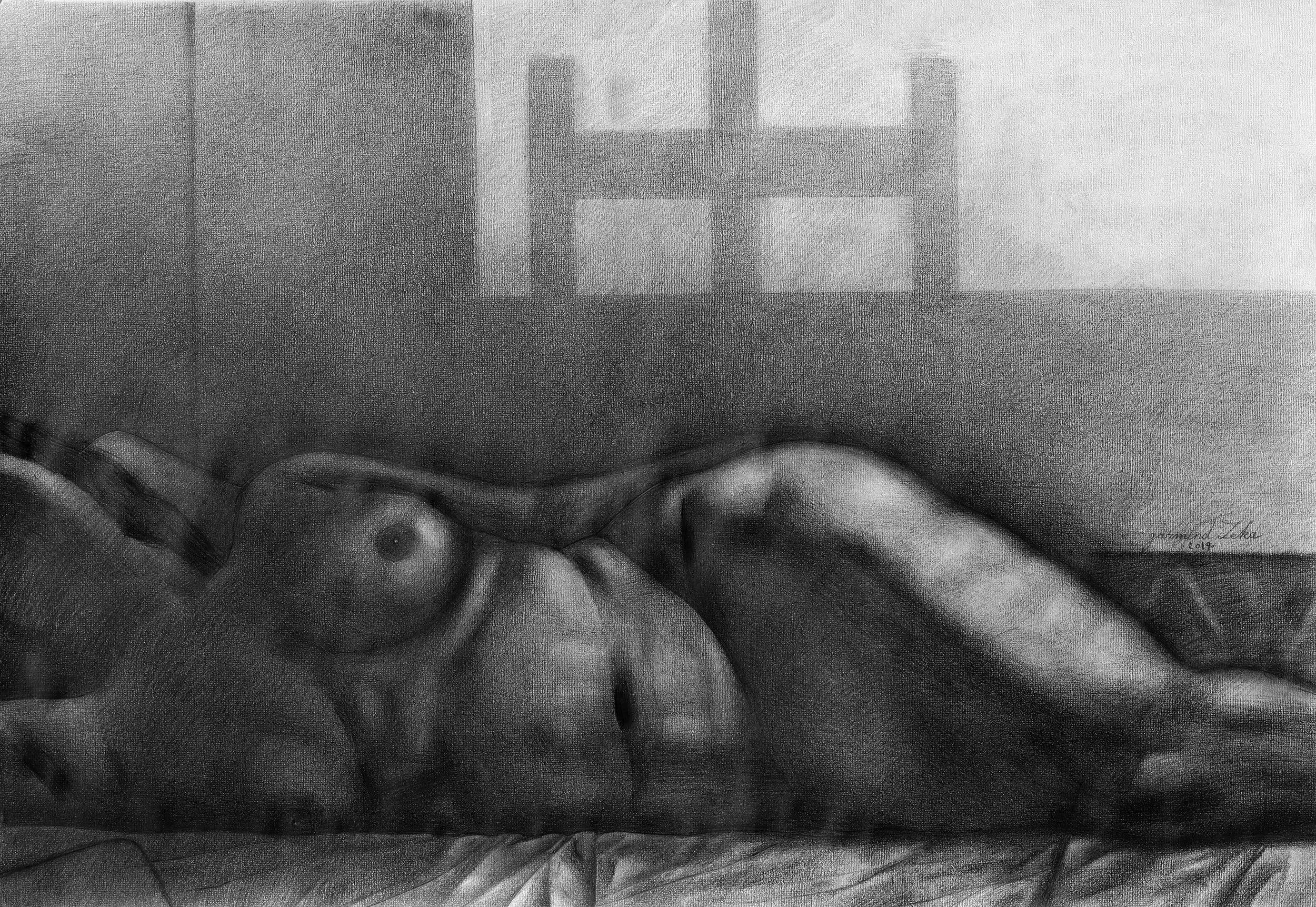 Pencil on paper 70 x 100 cm
