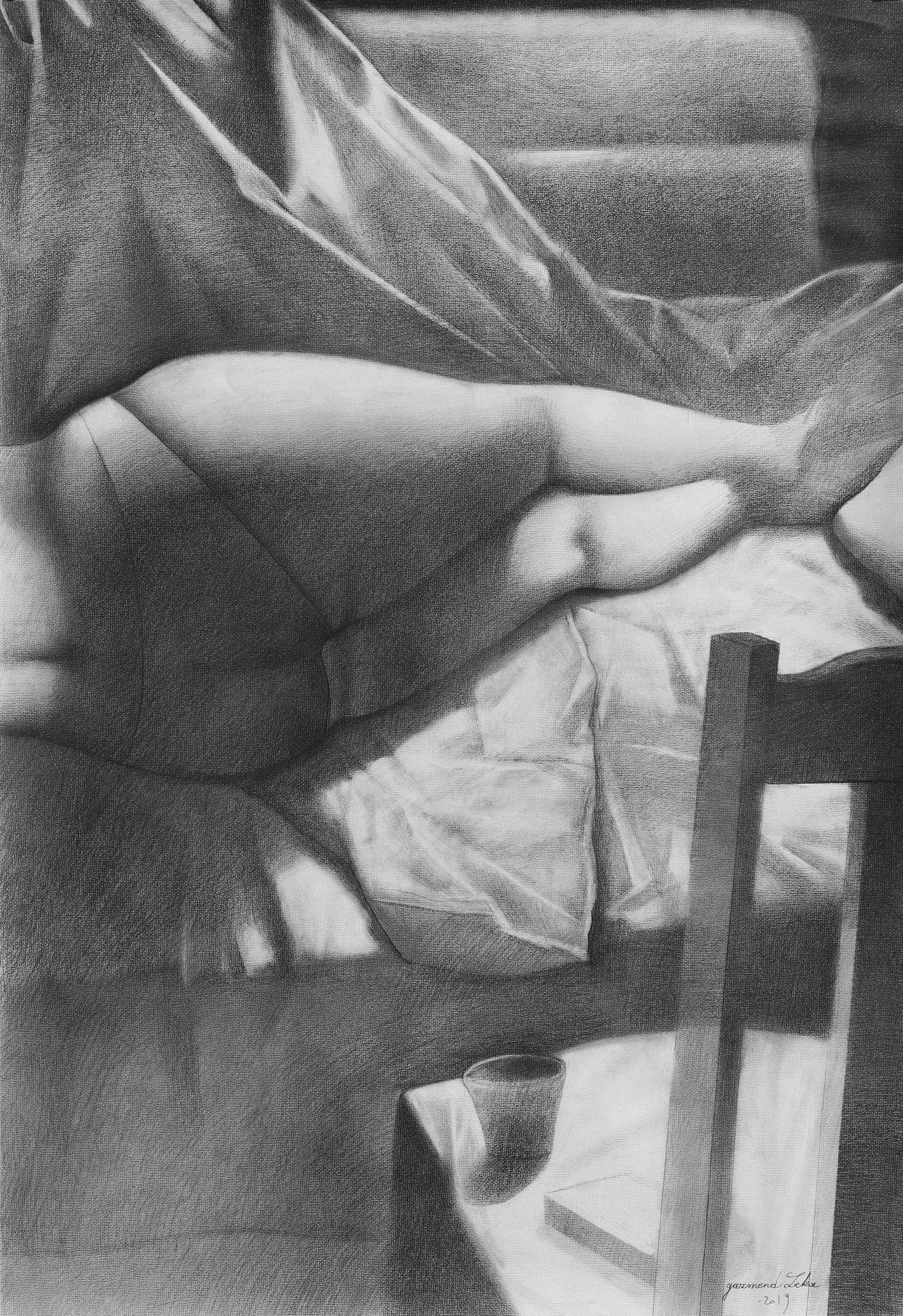 Pencil on paper 70 x 100 cm