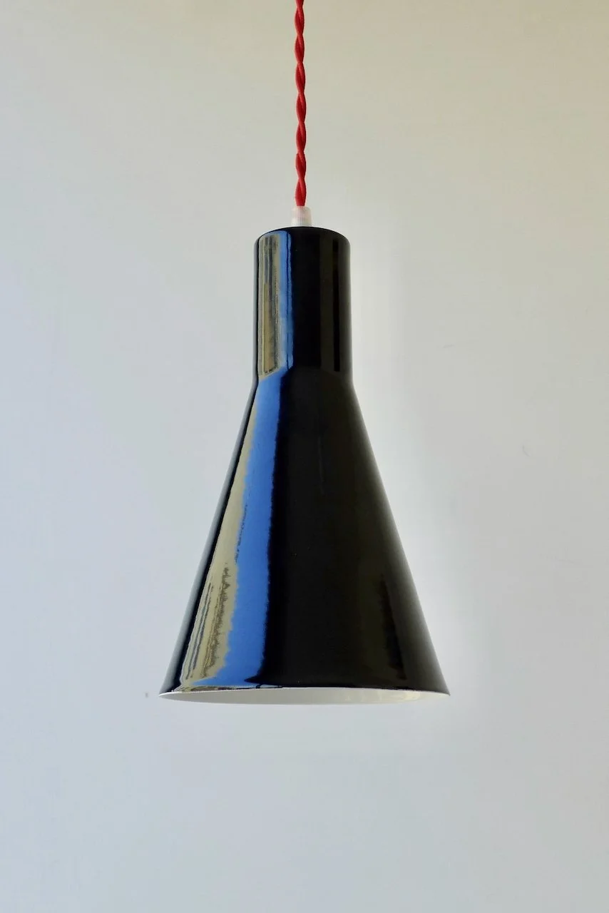 Enamel Lampshade, Café