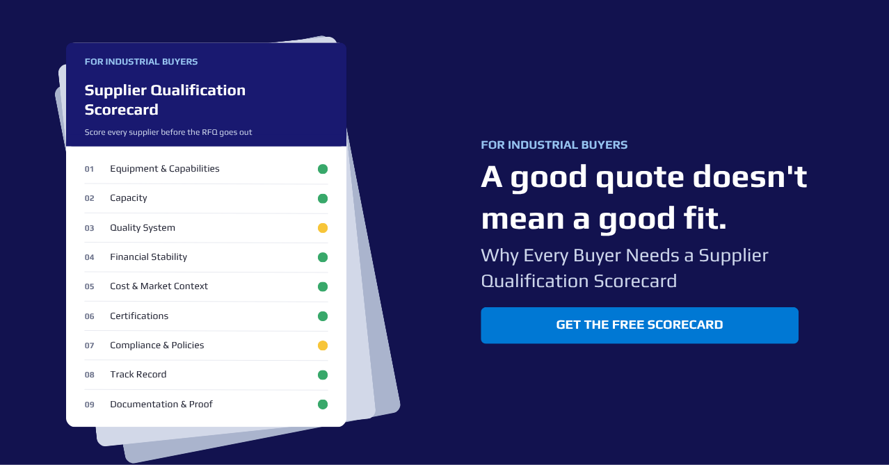 Why Every Buyer Needs a Supplier Qualification Scorecard