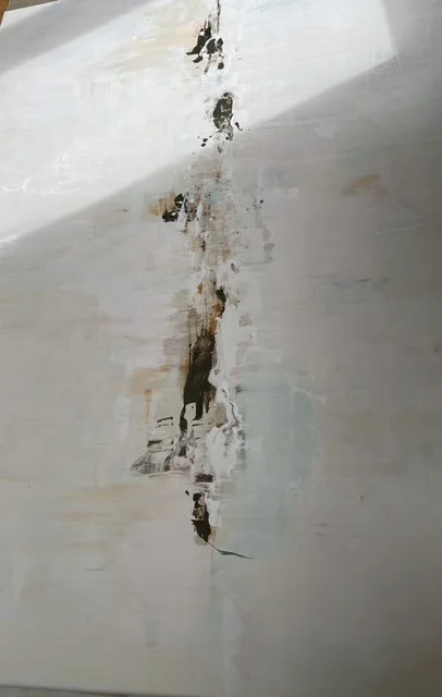 Akryl. 150x120 cm ``í rökkrinu´´