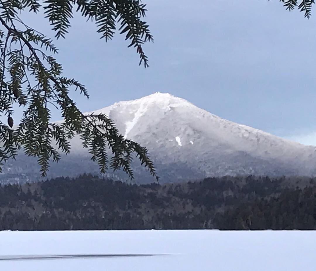 Looking across Lake Placid to Whiteface ❄️