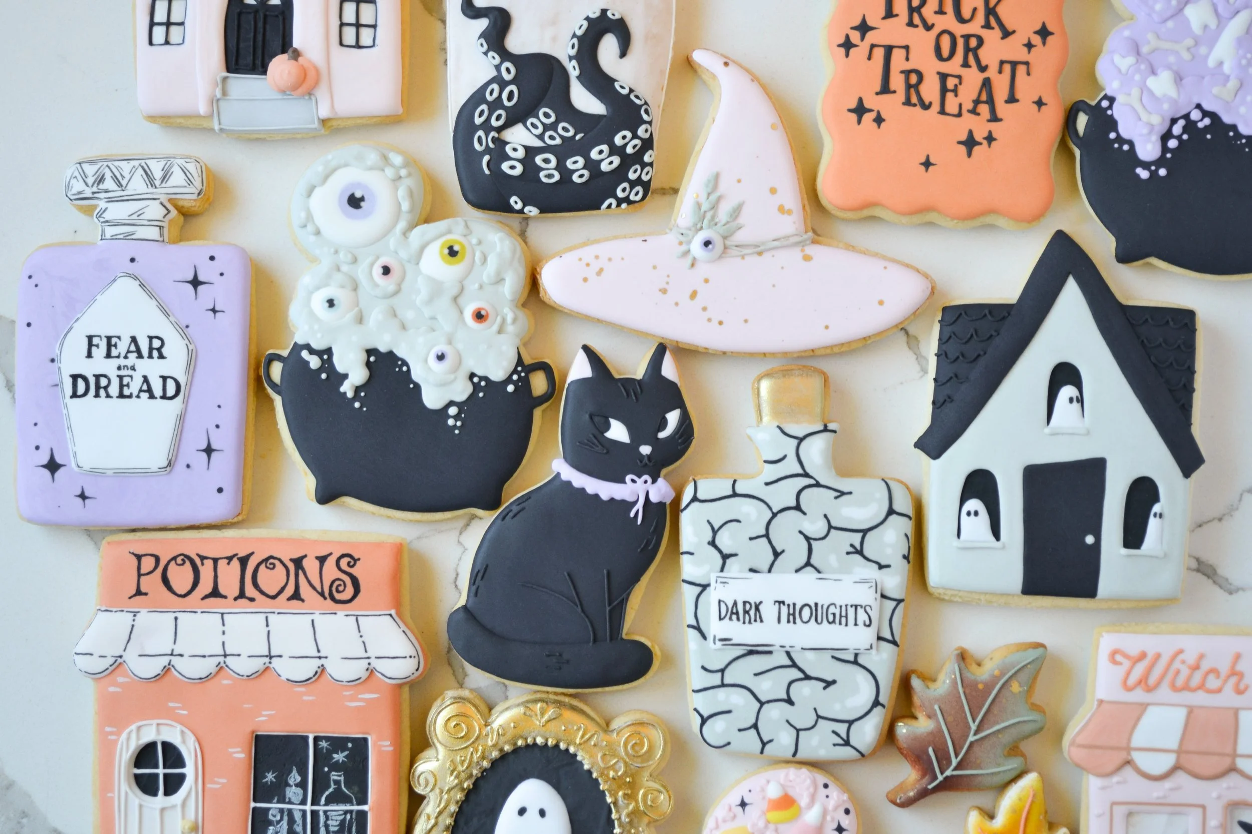 Order Halloween cookies right meow.