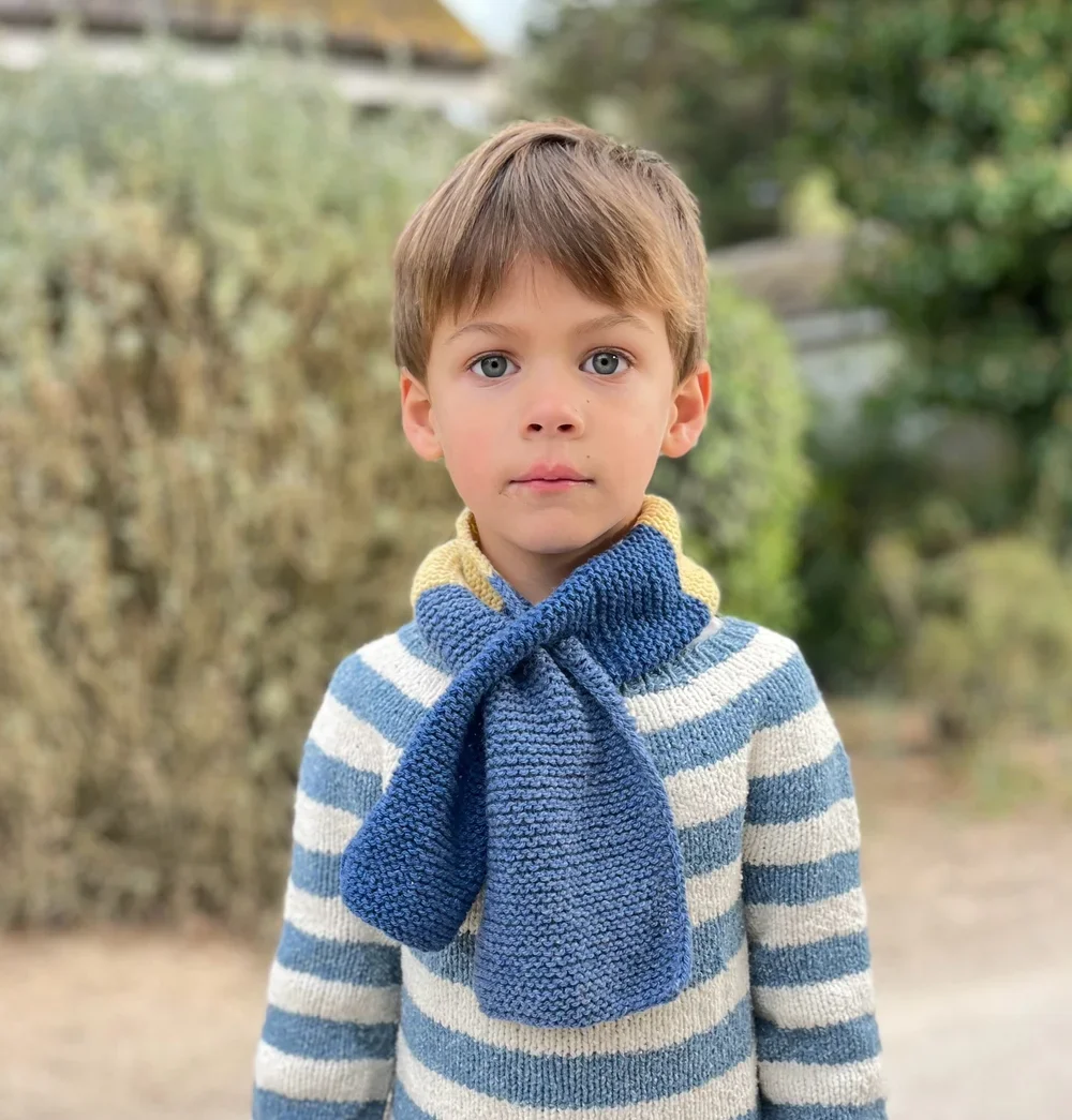 echarpe enfant tricot facile john knit in nantes