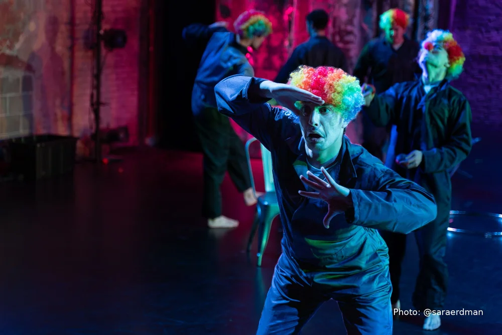 Production photo from Combustible Company&rsquo;s Machinal at the Southern Theater. Photo by Sara Erdman.