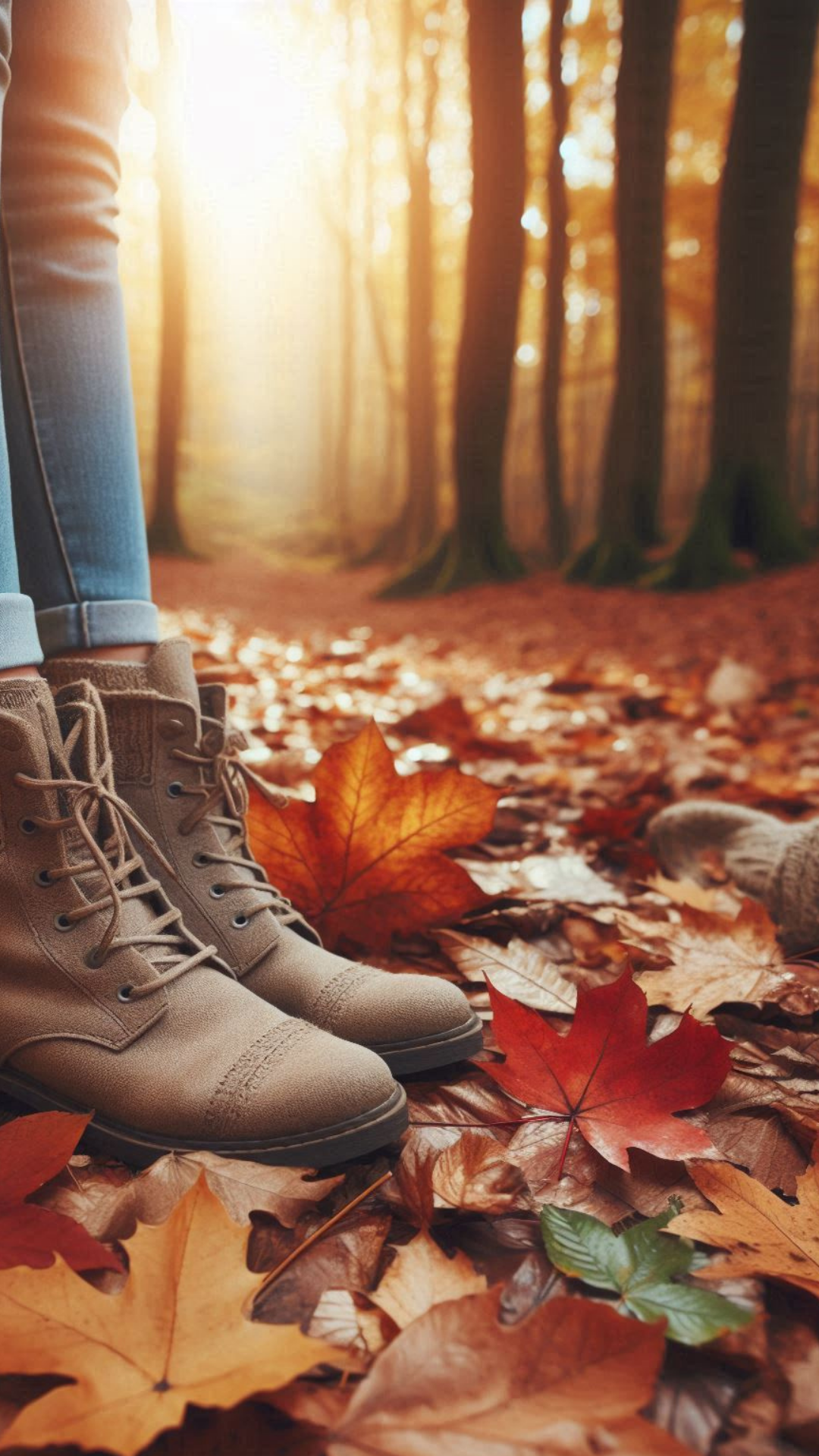 Automne en détente - Le chemin de feuilles