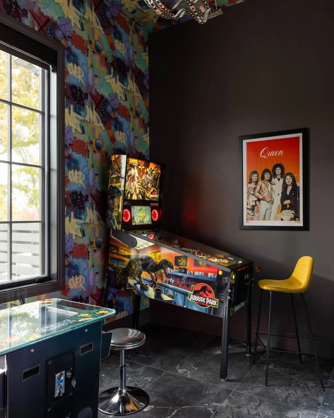 Moody, refined, and always up for another round. Terra Moda&rsquo;s bar and game room set the tone for how our clients gather.⁠
⁠
XKED⁠
⁠
Interior Design by @kristenelizabethdesign⁠
Construction by @mthigginsconstruction⁠
Photography by @stephanie___