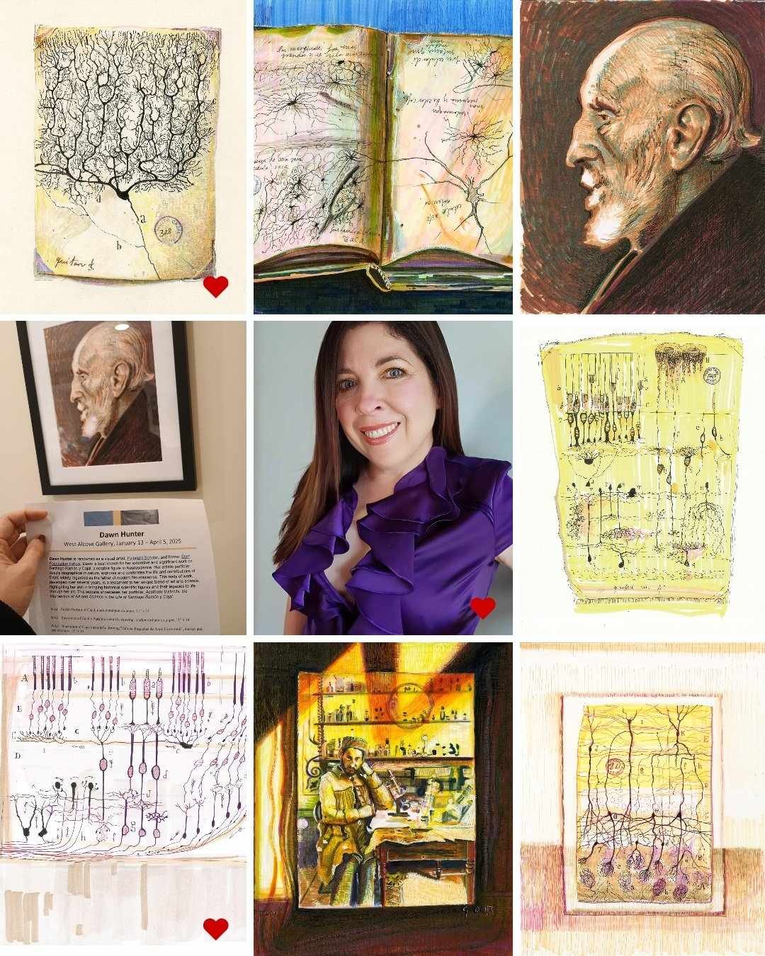 I am pleased to share that I have a solo exhibition of my artwork from my Cajal Inventory series in the West Alcove Gallery at the NIH, Clinical Center. The exhibition opened on January 13, 2025; will run through April 5, 2025. 

Exhibition Overview: