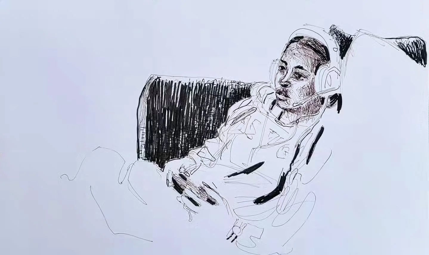 Summer travel drawings of my favorite subject, The Darc'!

All works pen and in on paper 11&quot; x 17.&quot;

#sketchbooktour #penandinkdrawing #worksonpaper #contemporarydrawings #portraitoftheday #drawingsofinstagram #drawingoftheday✏️ #drawingoft