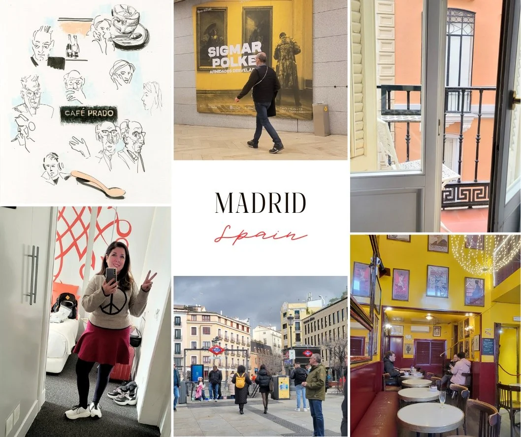 Throwing it back (just slightly) to Spring Break 2025 &mdash; spring days in Madrid: cappuccinos, sketchbooks, golden light on balconies, and streets that carry my thoughts a little differently. Something about the rhythm of the city helps me slow do