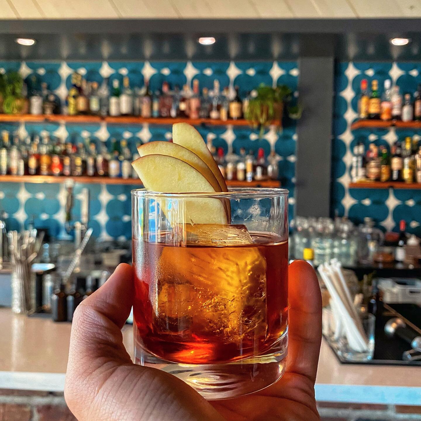 ‼️Brown Butter Spiced Old Fashioned🚨 is back! Definitely one of the most requested cocktails. Brown butter 🧈 washed rye, cinnamon, clove, allspice, walnut &amp; apple. Cozy and festive all around 🦦