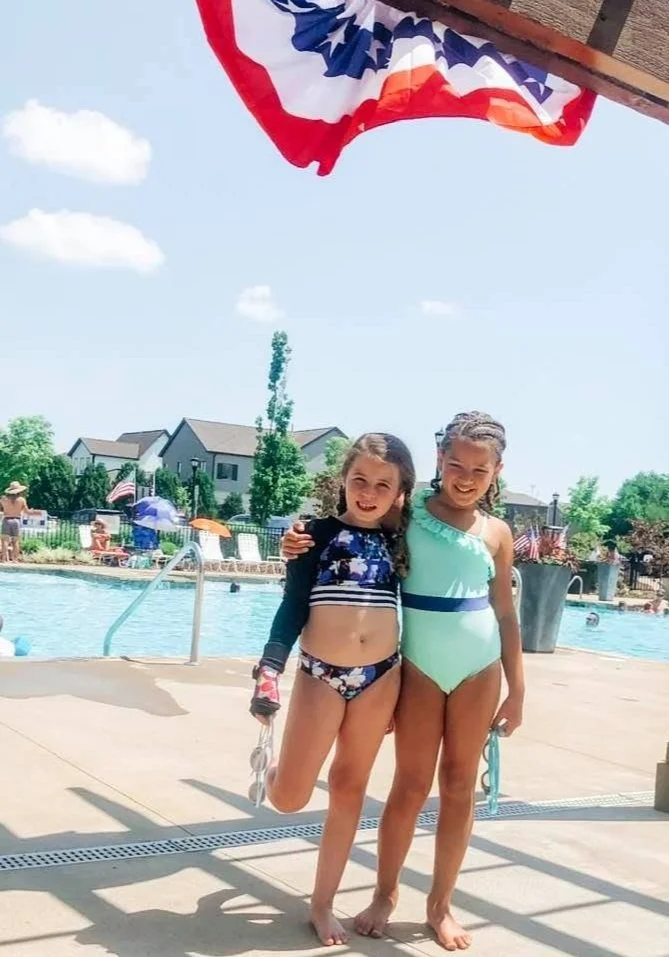 Swimming at Jackson Hills neighborhood pool