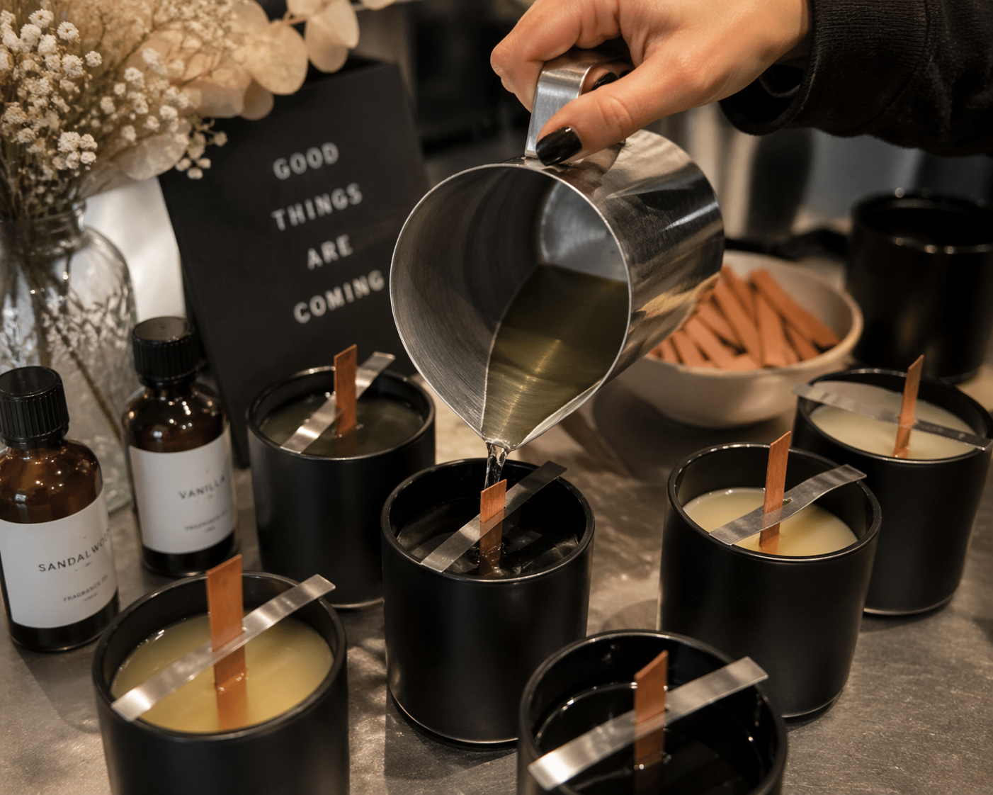 Candle Making Class at Cameo Love Market