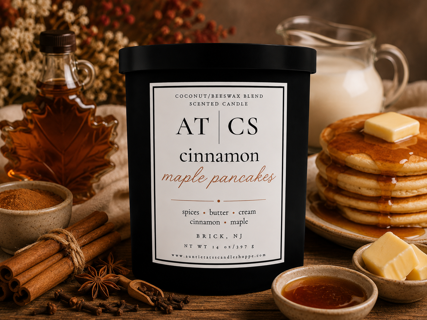 Cinnamon Maple Pancakes