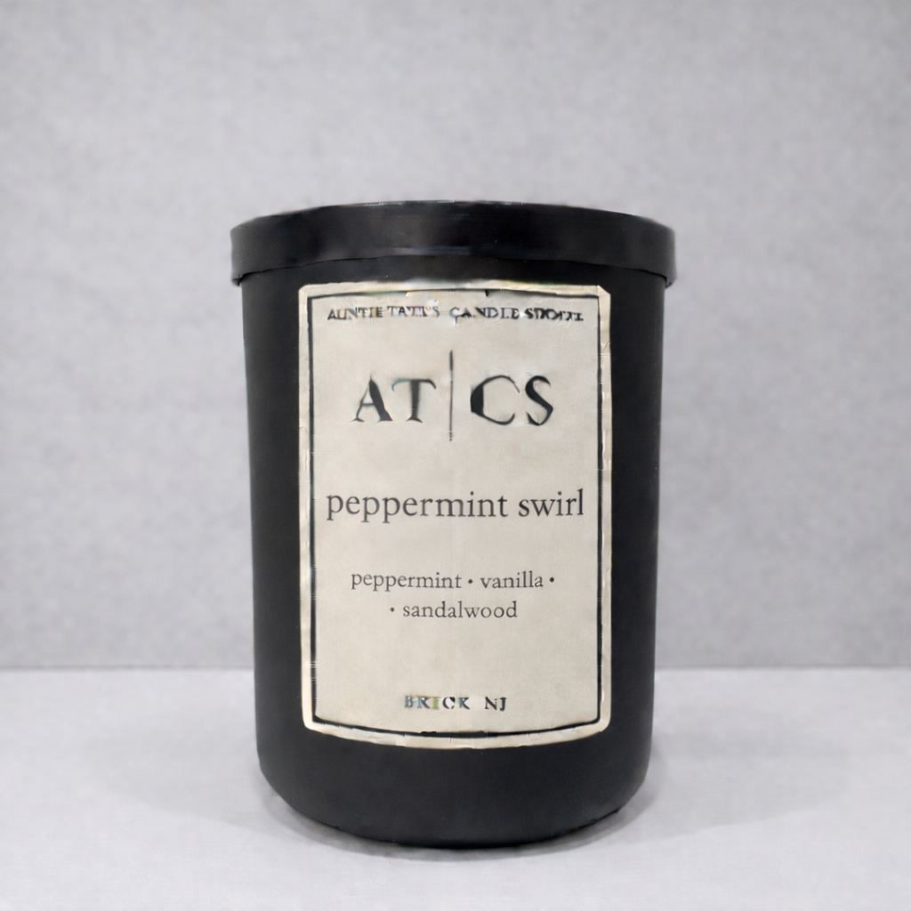 Peppermint swirl candle from Auntie Tats.png