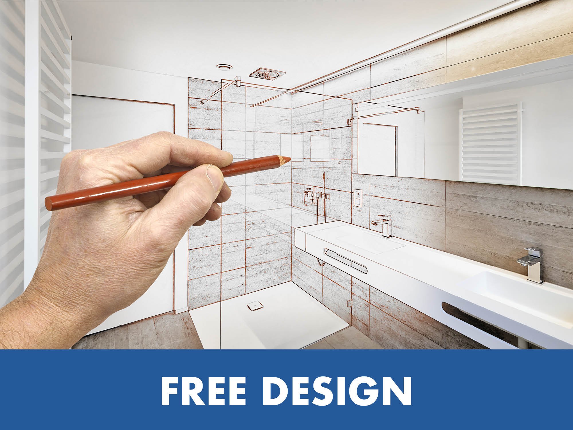 We work with you, to design your perfect bathroom.
