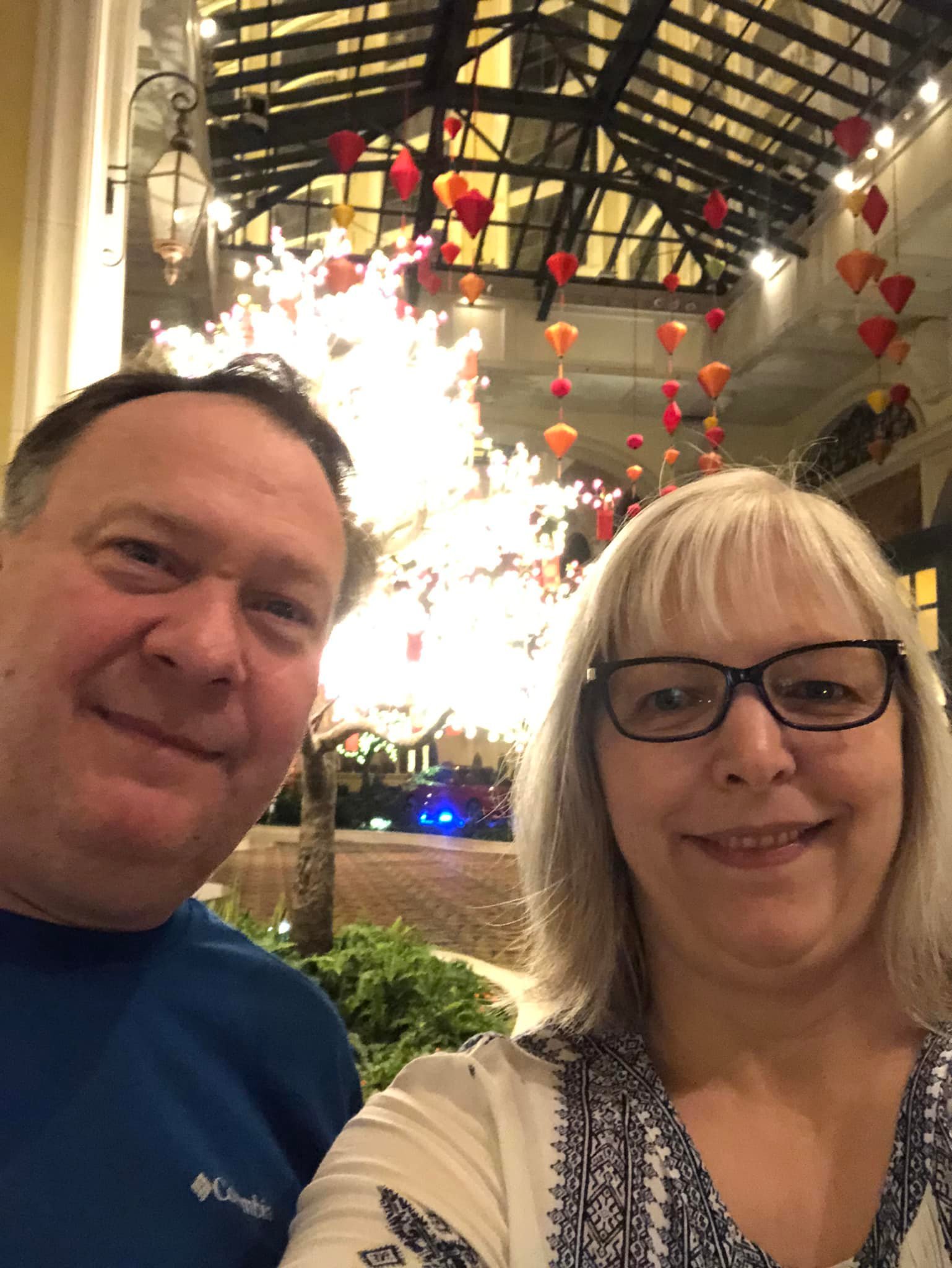 Peggy and Mike enjoying a night out.