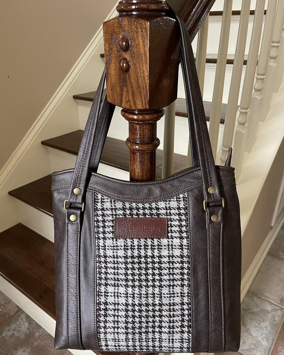 I just finished a beautiful leather purse for myself! The fabric inset is a handwoven wool from Scotland called Harris Tweed. I have just ordered some other patterns/colors to use for some more purses. Can&rsquo;t wait! 

Click below to learn more ab