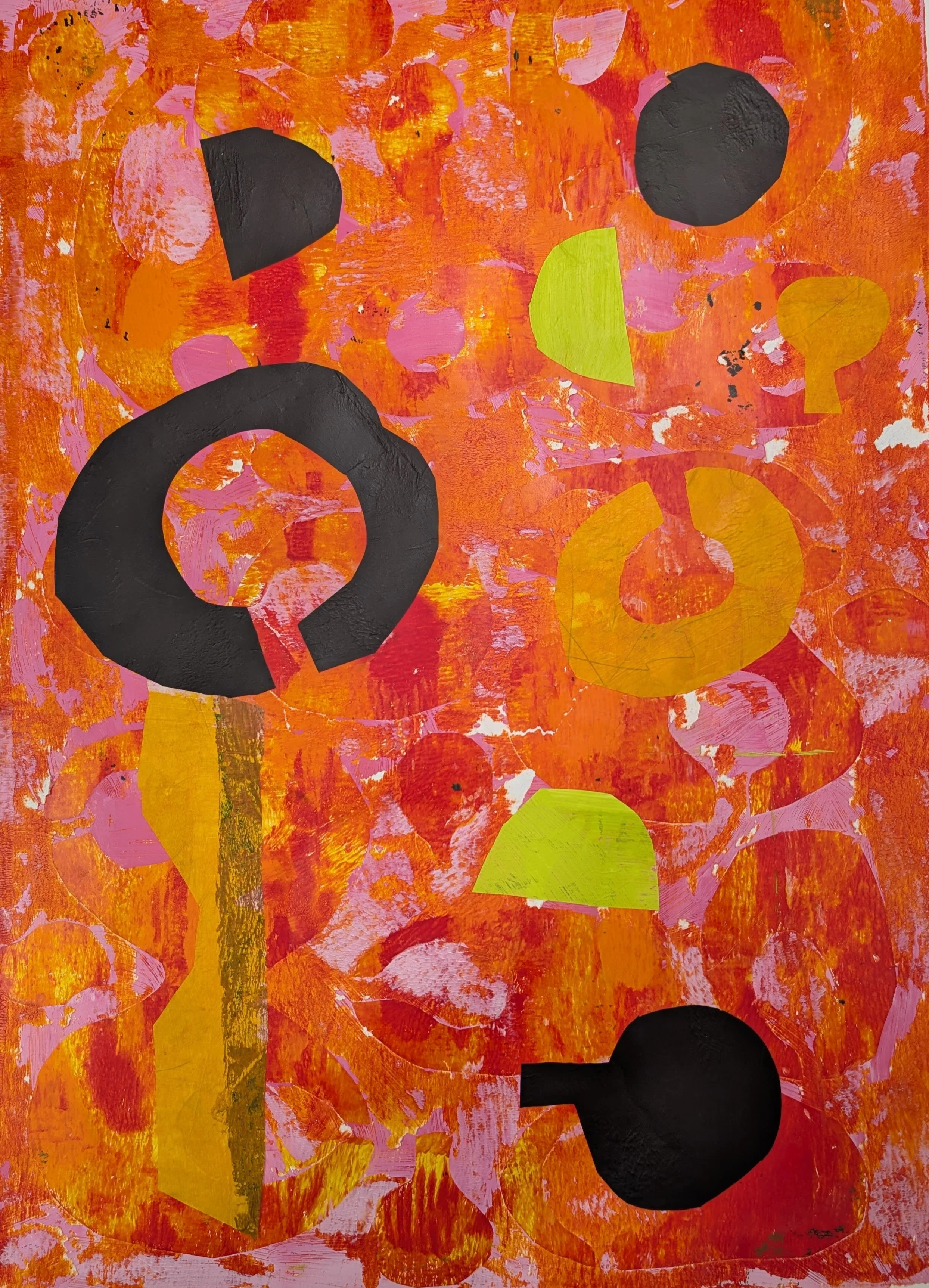 large monoprint collage