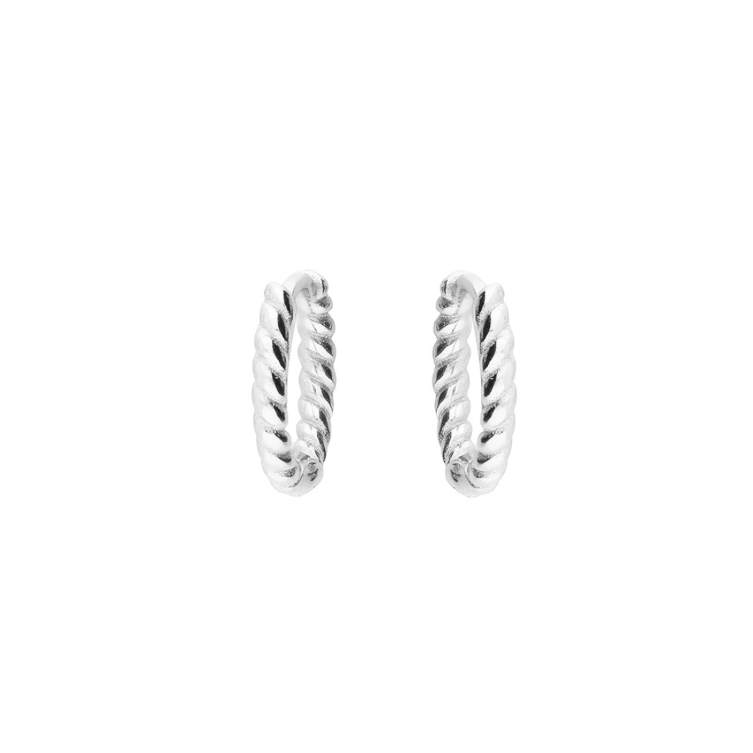Silver Twisted Huggies