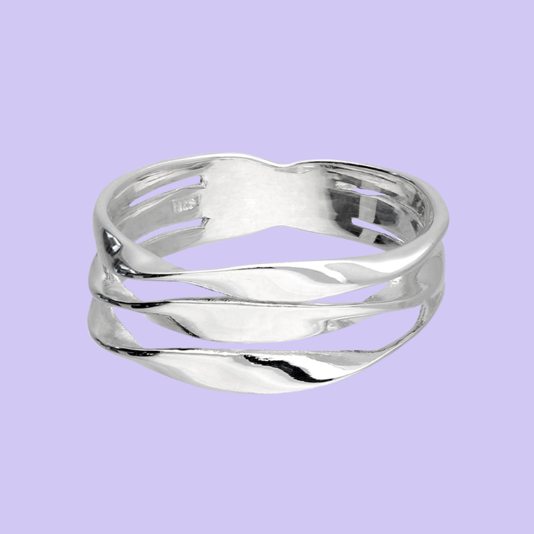 Trio Wave Ring